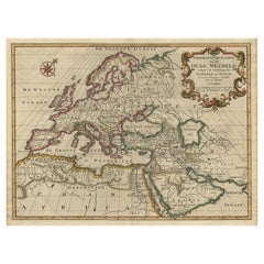 Ancient World Map of Europe, Asia & Northern Africa with Ancient Names, 1725
