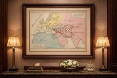 Ancient World Map, Roman Macedonian Persian Empires, Ferrario 1815