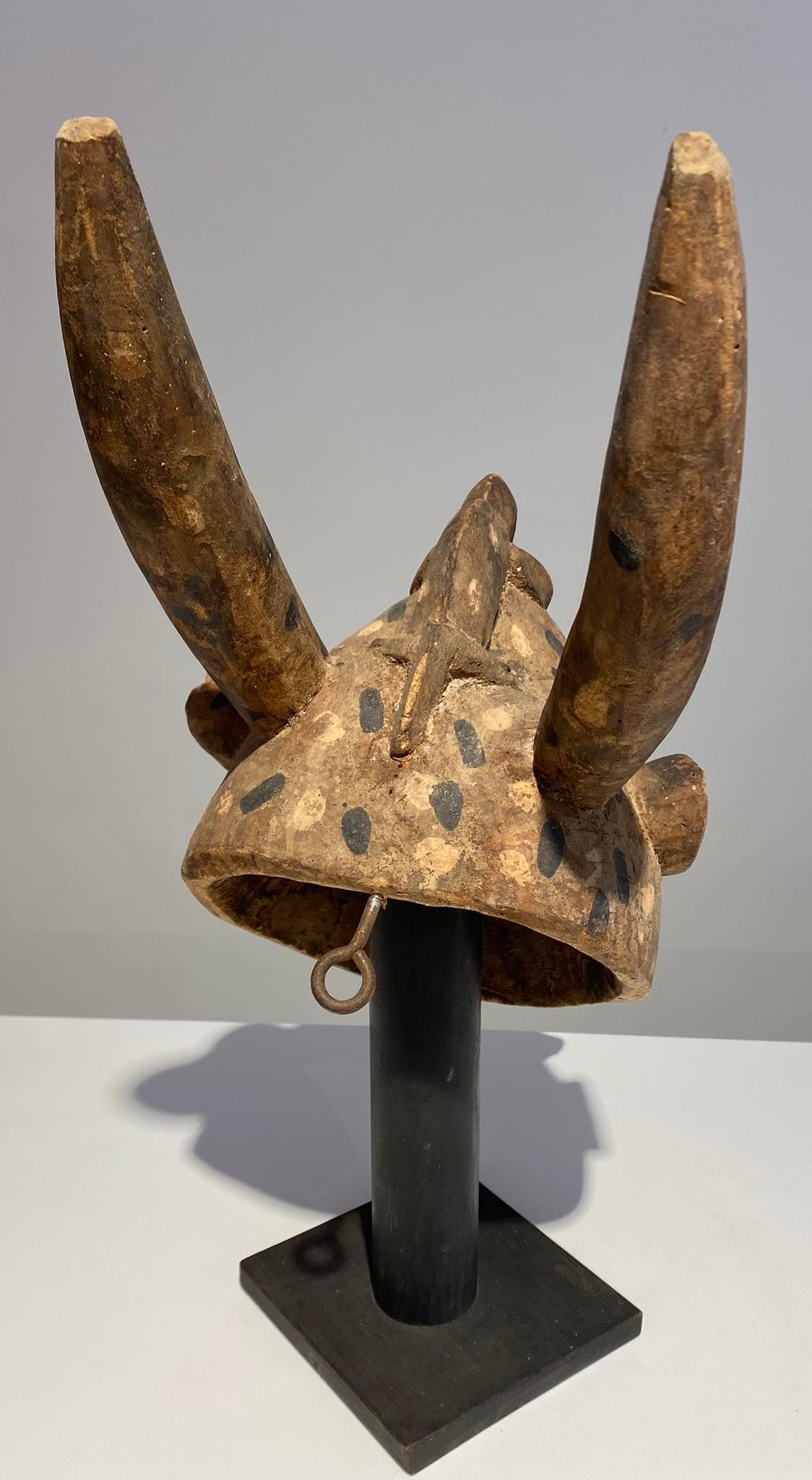 Antica maschera zoomorfa Senufo Kponyungo Poro Costa d'Avorio Inizio XX secolo / A in vendita 5