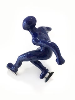 Ice Skater (Blue), Resin