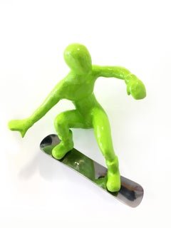 Snowboarder (Green), Resin