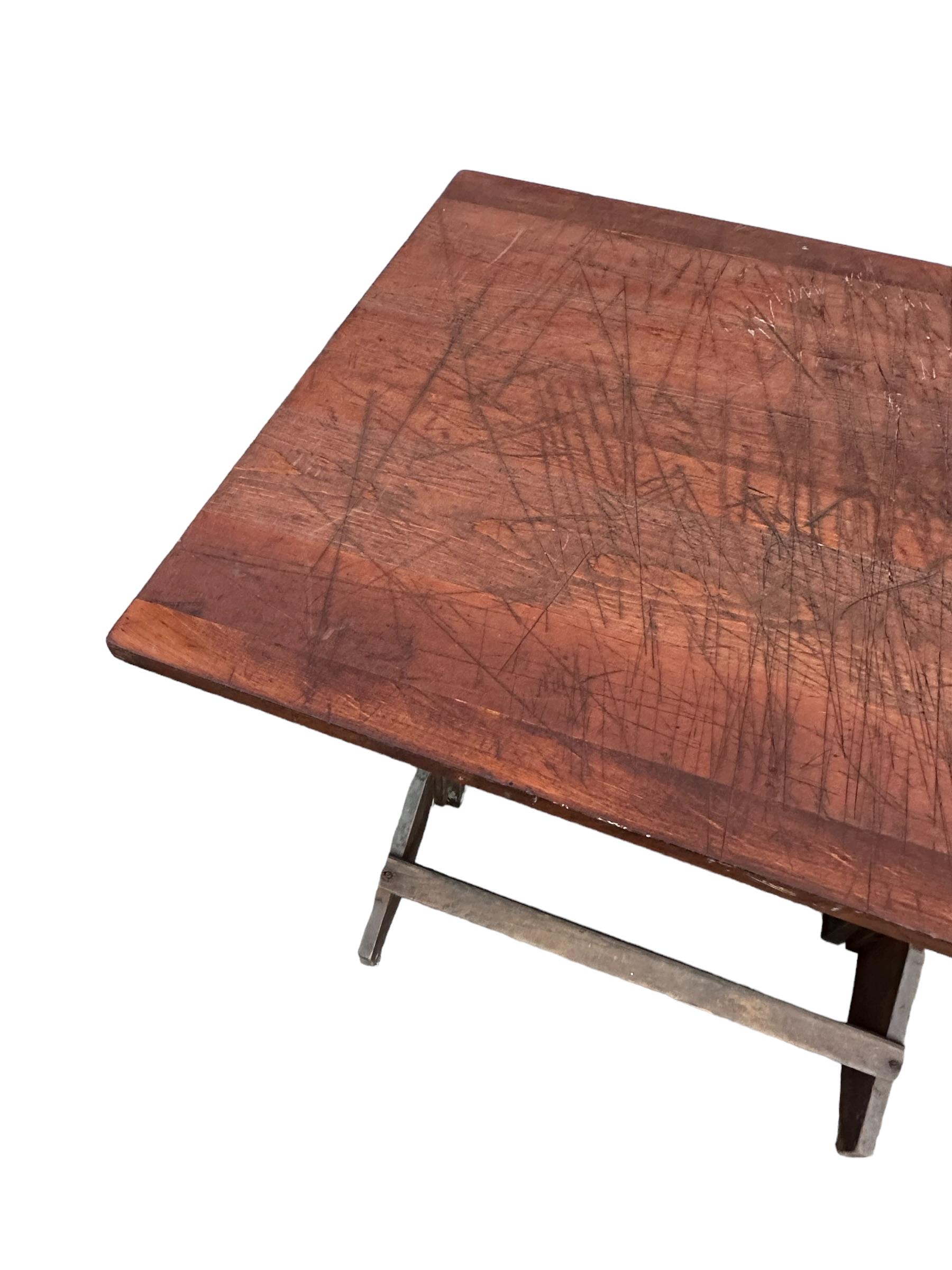 American Craftsman Anco Bilt Antique Solid Wood Adjustable Drafting Table
