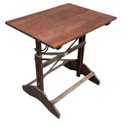 Anco Bilt Vintage Solid Wood Adjustable Drafting Table