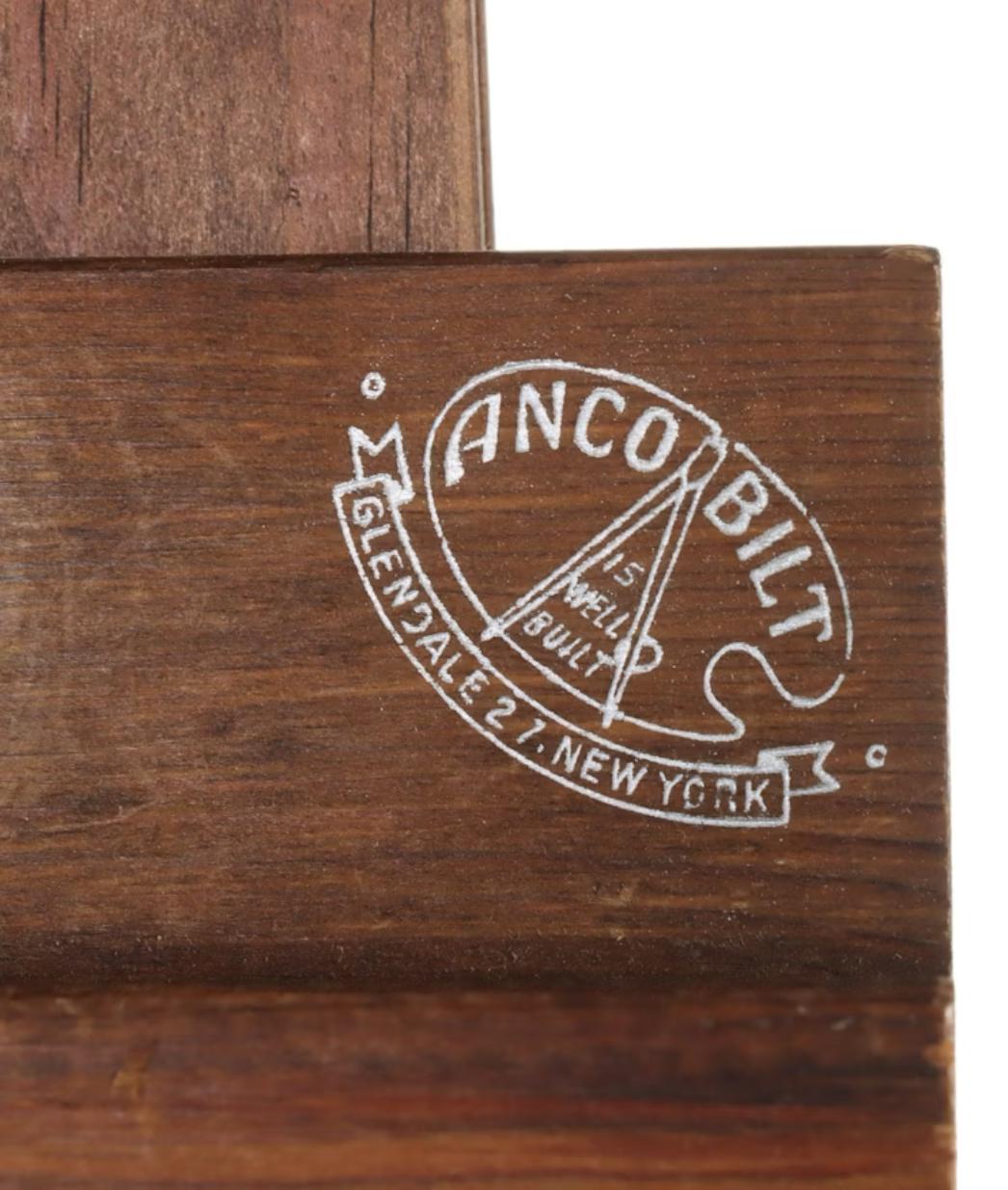 Metallo Cavalletti in legno Anco Bilt, metà o fine del XX secolo in vendita