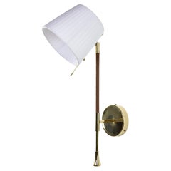 Ancora-W1 Contemporary Articulating Brass Wall Light, Collection Flow