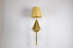 Ancora W3 Contemporary Brass Articulating Double Wall Light, Flow Collection