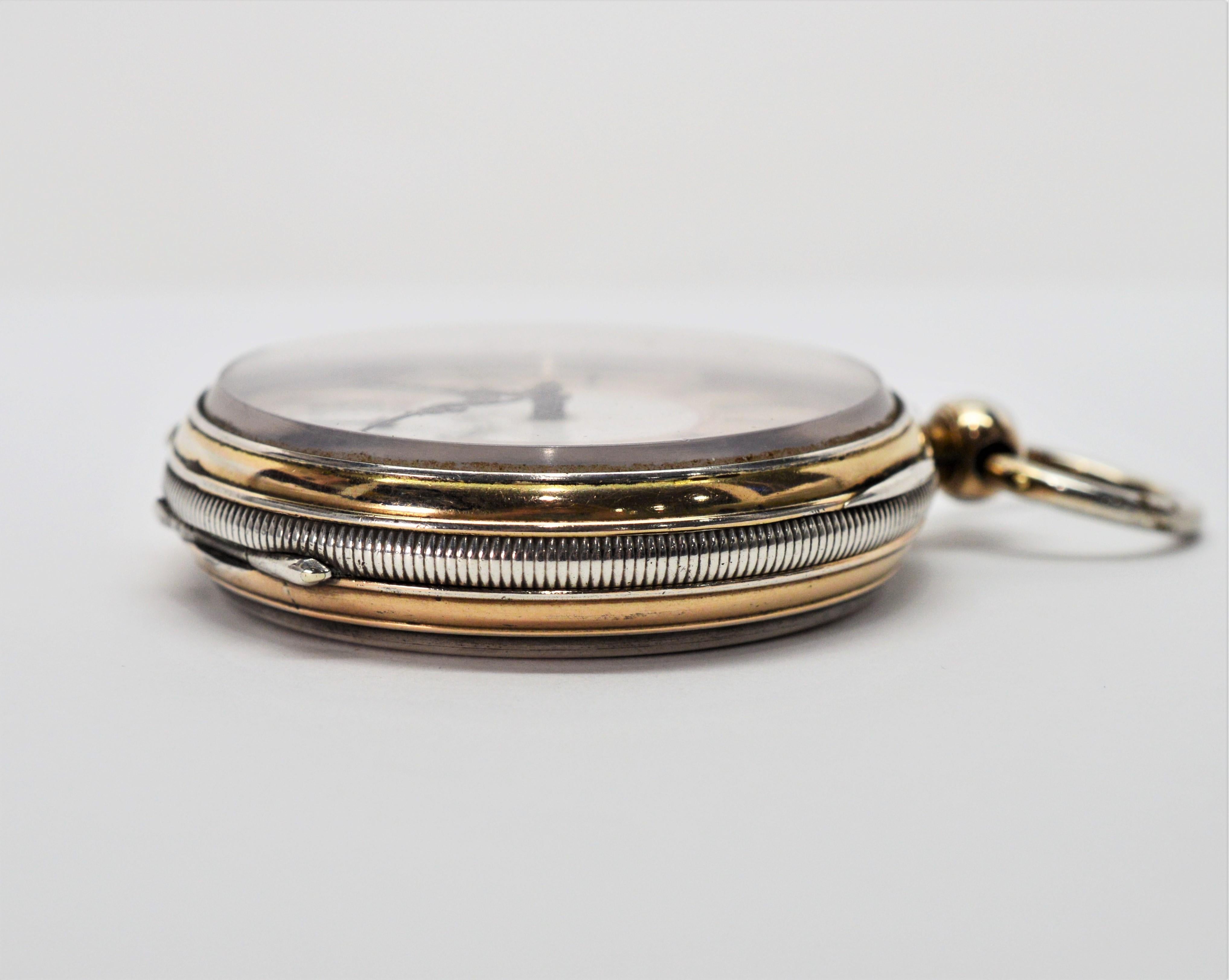 Ancre DePrecision Key Wind Sterling Silver Antique Pocket Watch 2