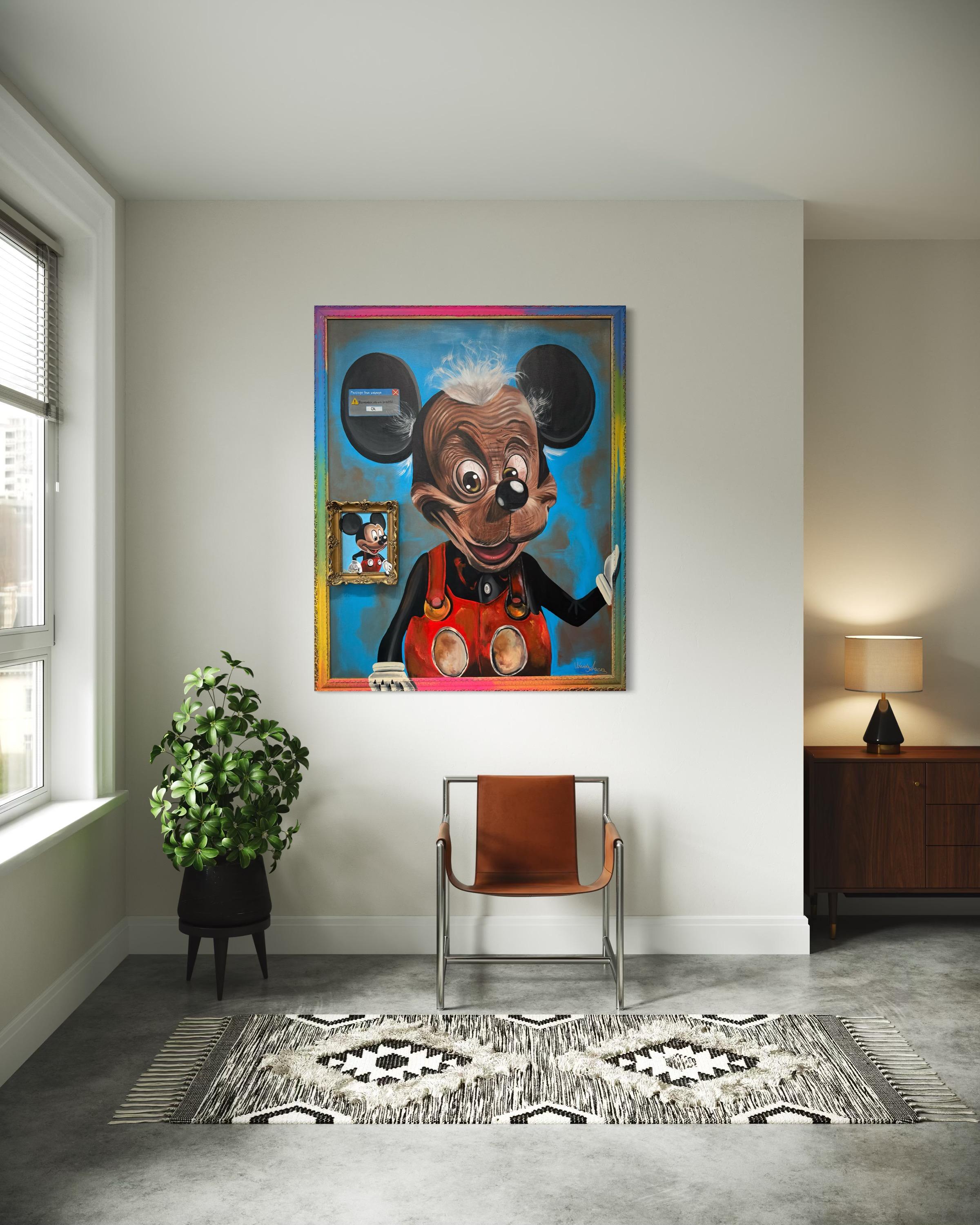 Mickey's Survivor Smile - Pop Art Painting by Ancsa Weide 