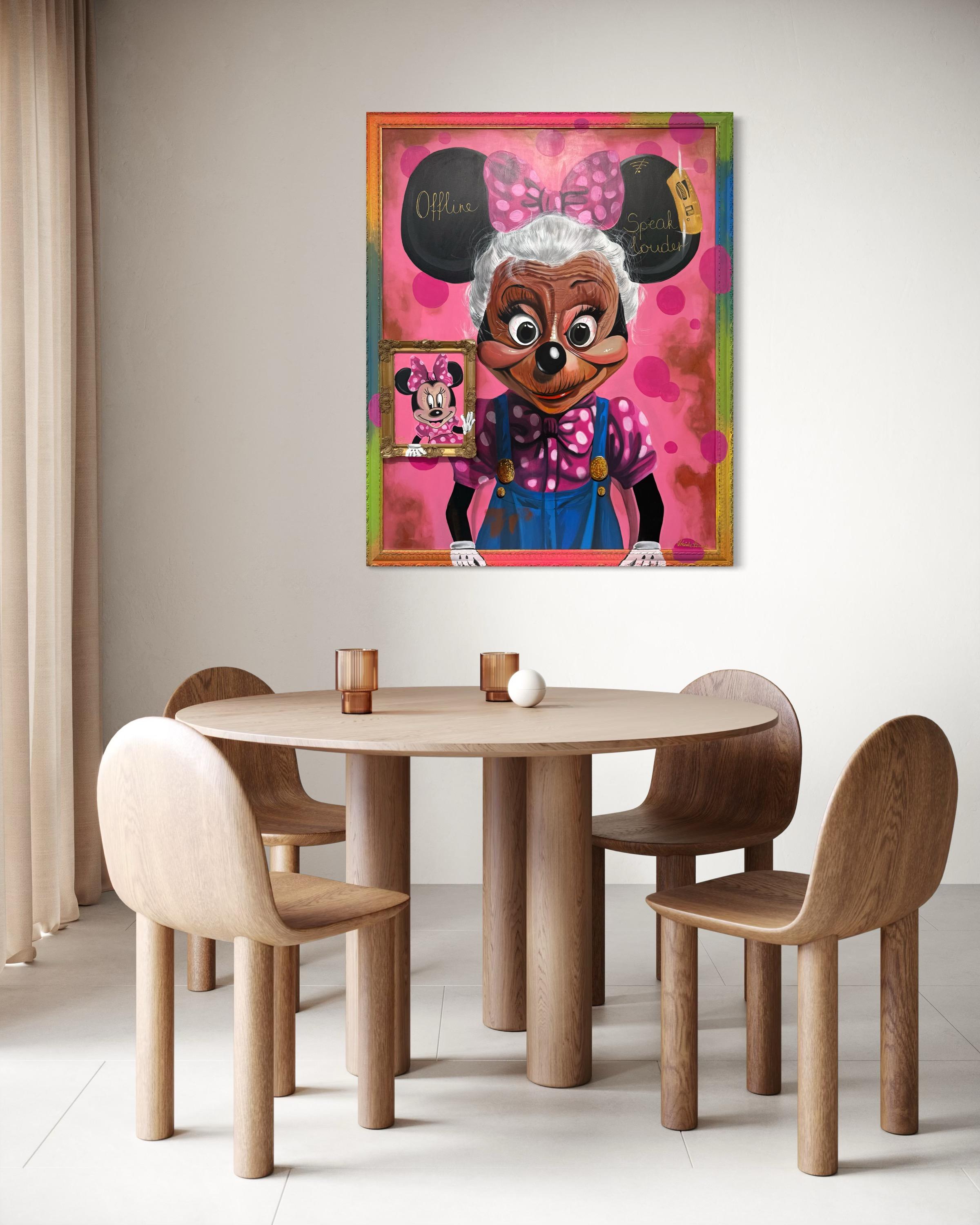 Minnie's Forever Bow - Painting by Ancsa Weide 