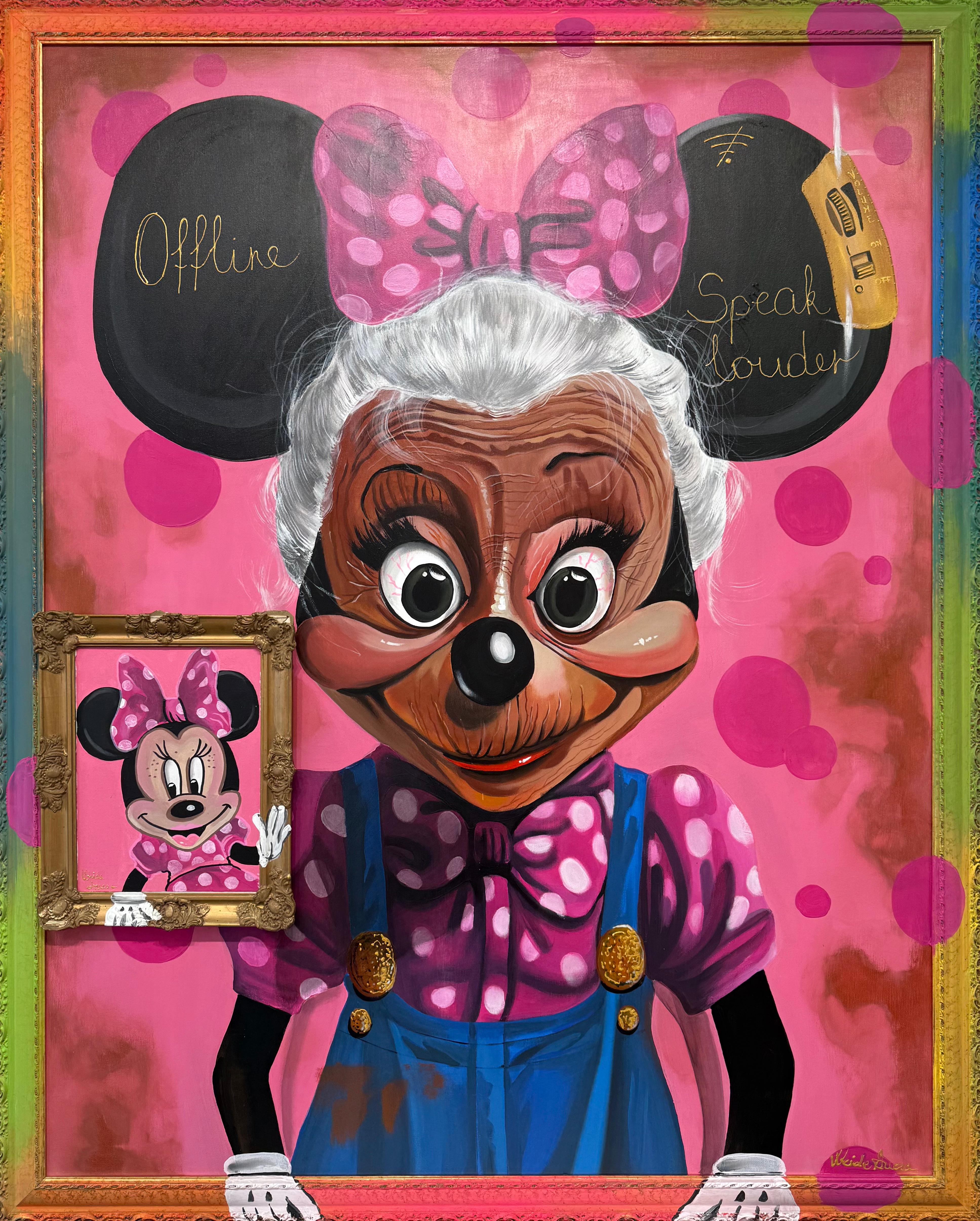 Ancsa Weide  Portrait Painting - Minnie's Forever Bow