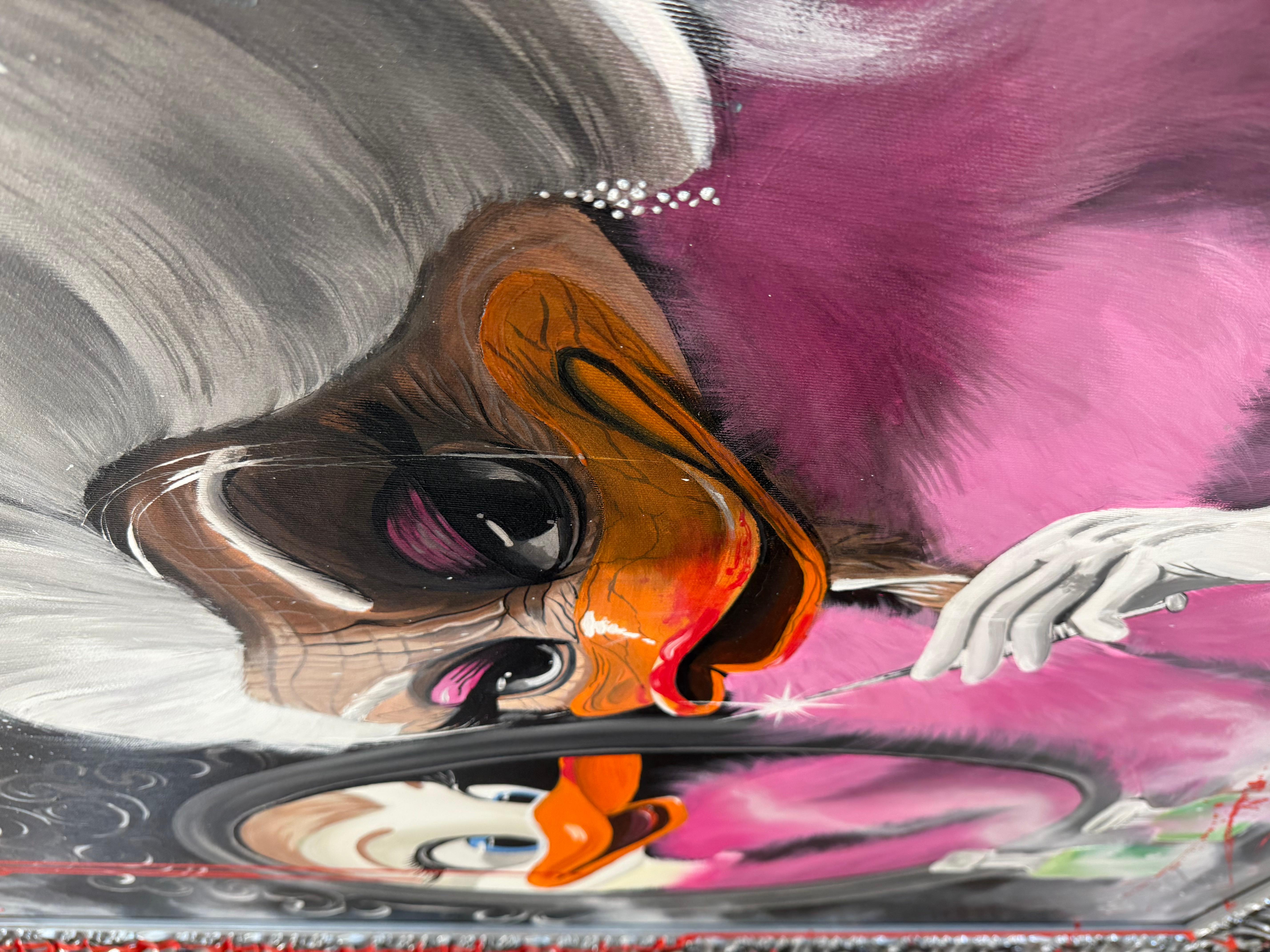 The Substance - Black Portrait Painting by Ancsa Weide 