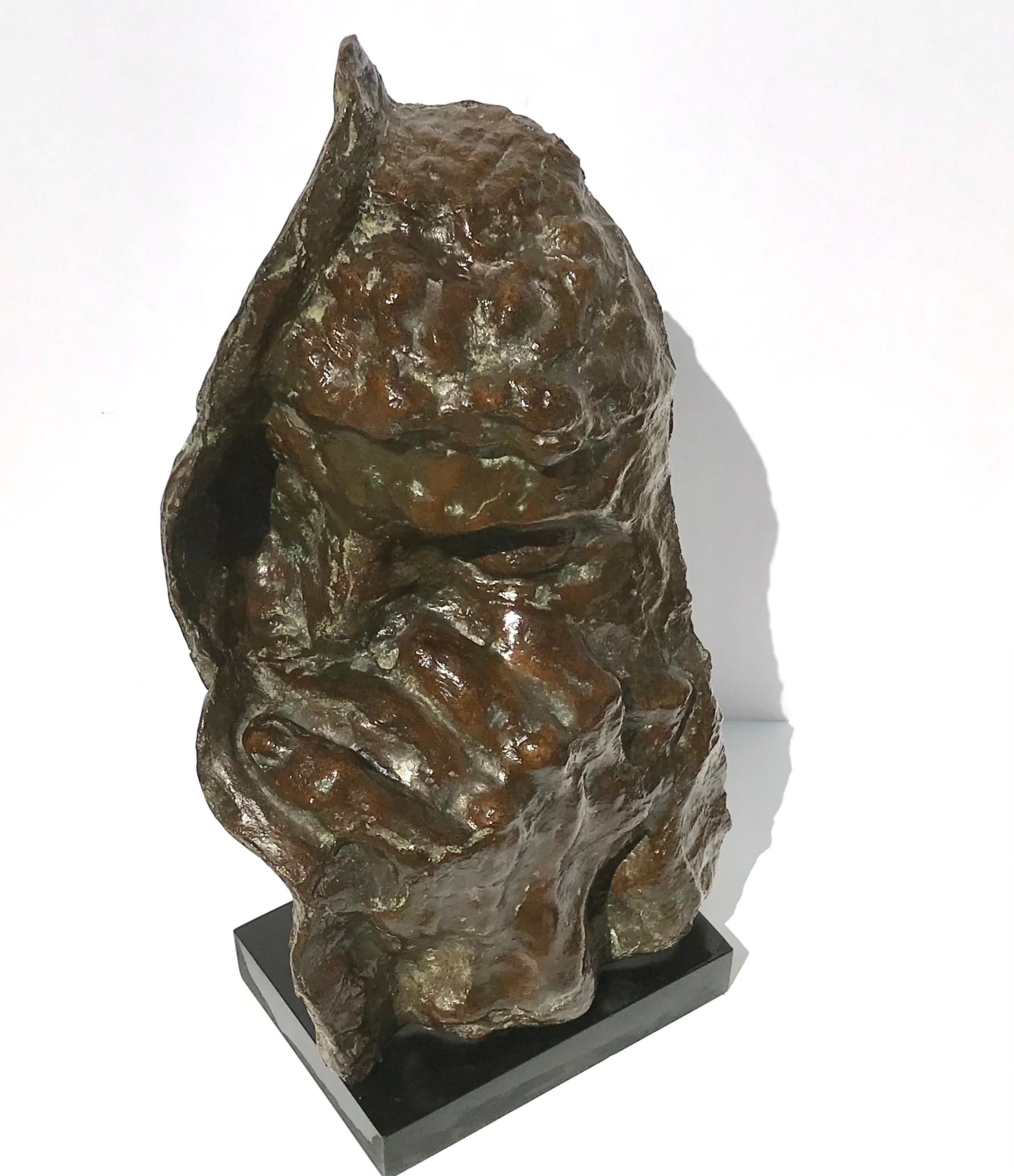 Escultura Brutalista de Bronce 