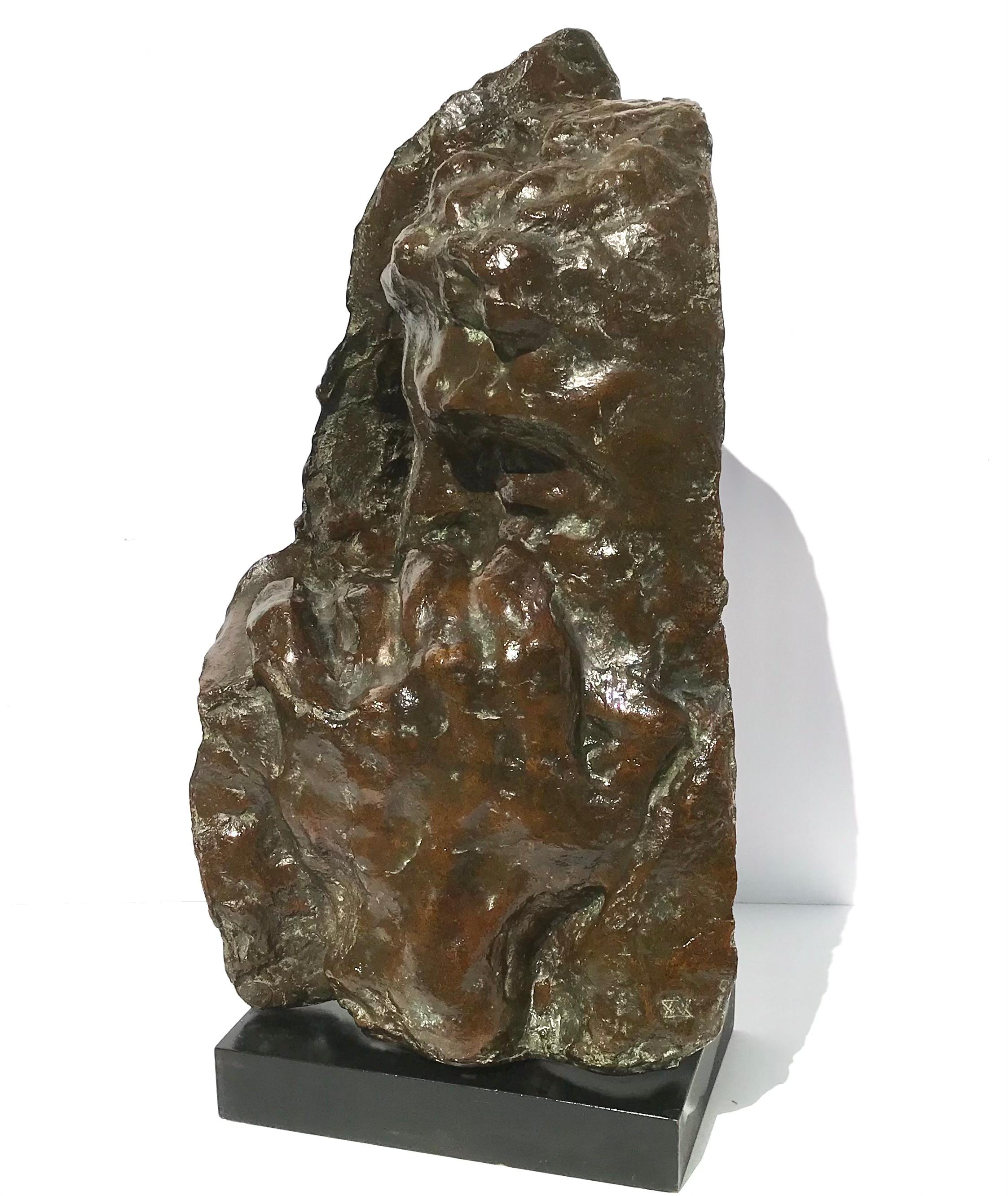 Escultura Brutalista de Bronce 