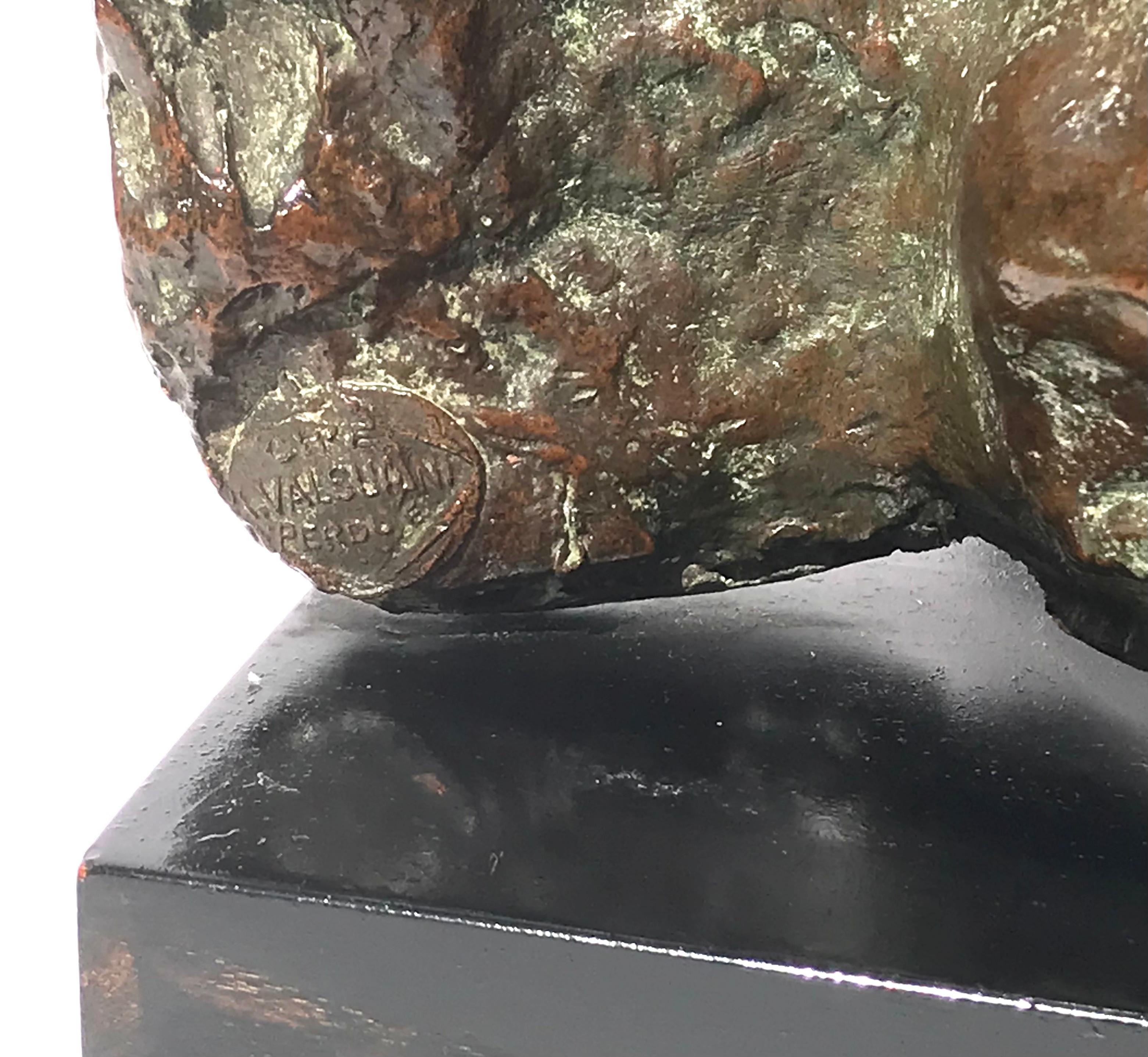 Escultura Brutalista de Bronce 