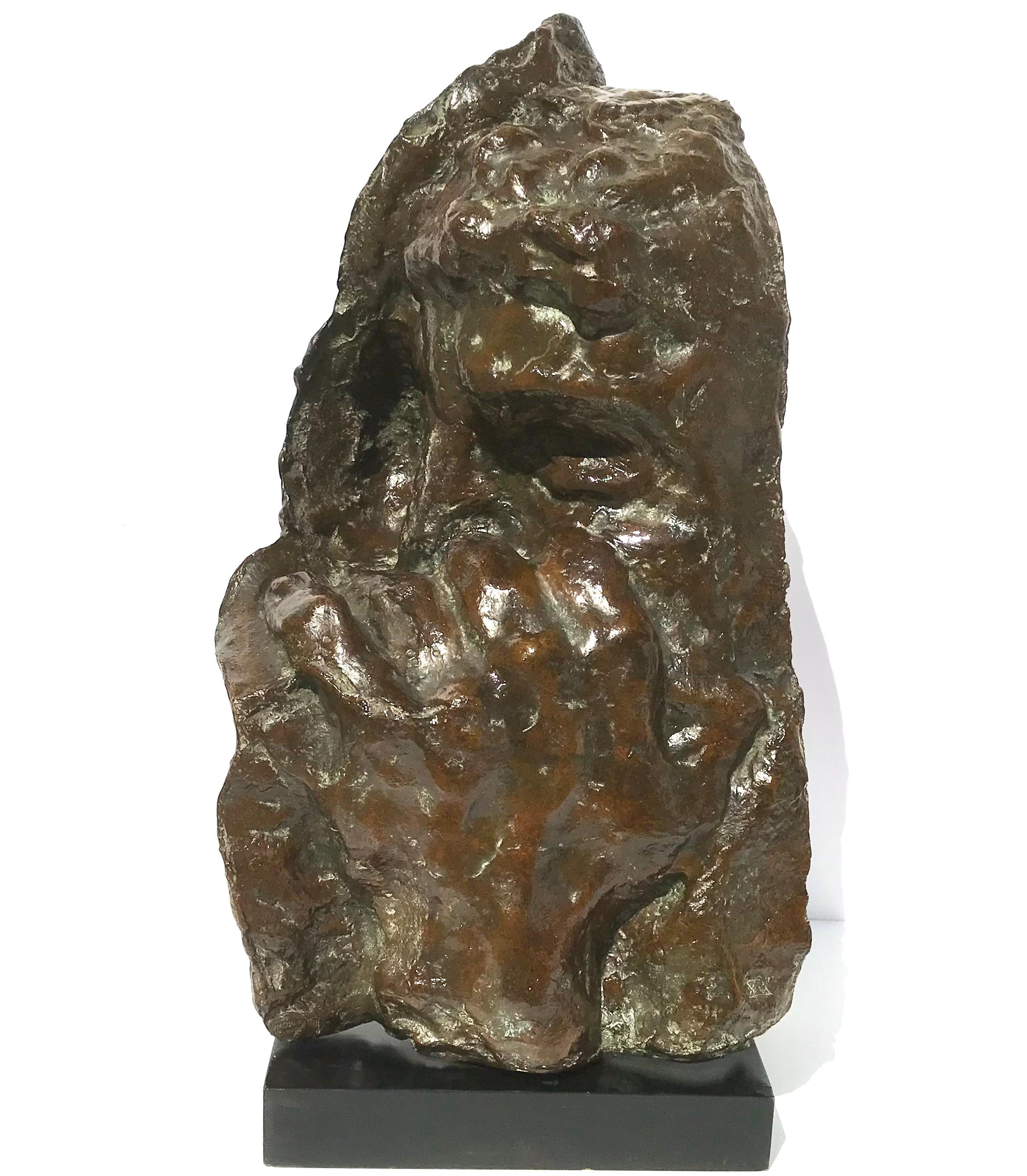 Escultura Brutalista de Bronce 