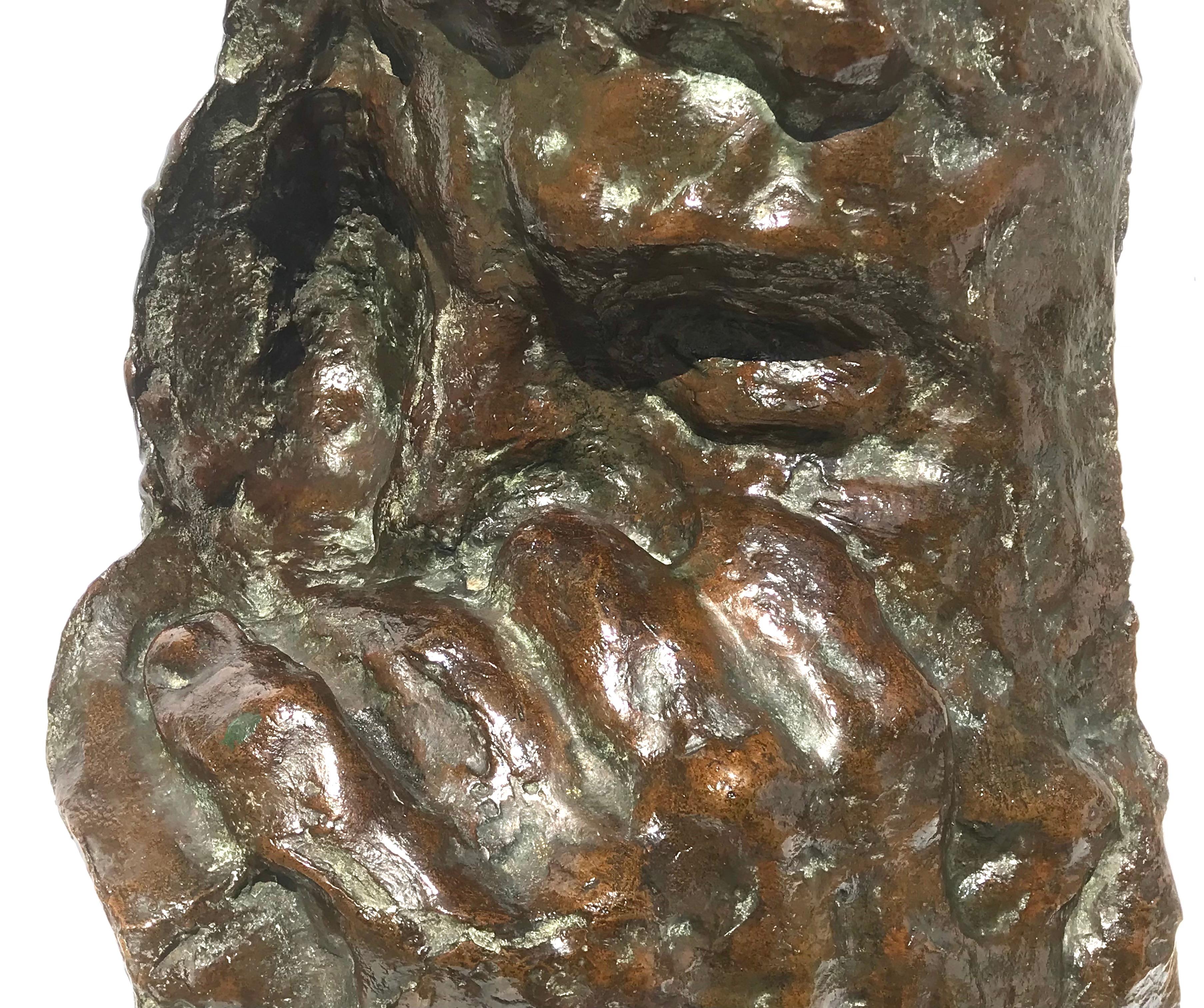 Escultura Brutalista de Bronce 
