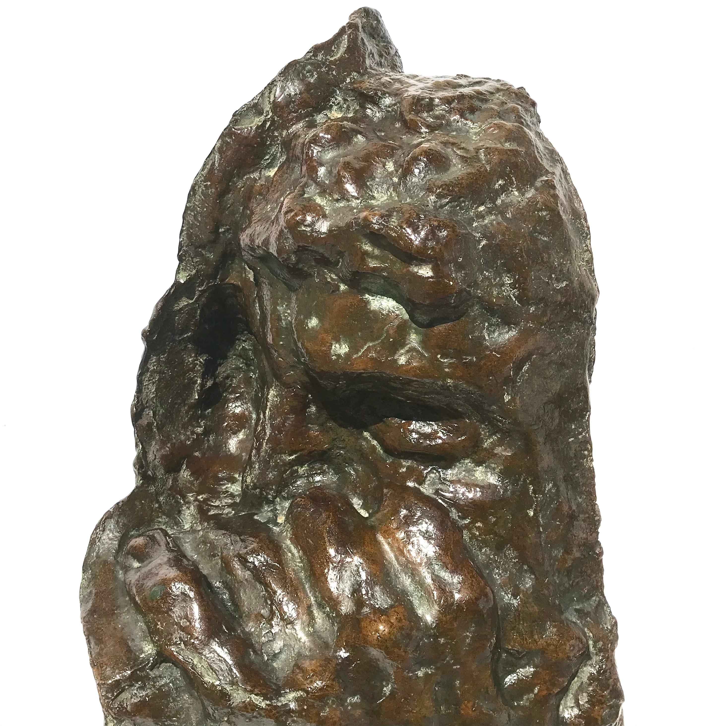 Escultura Brutalista de Bronce 