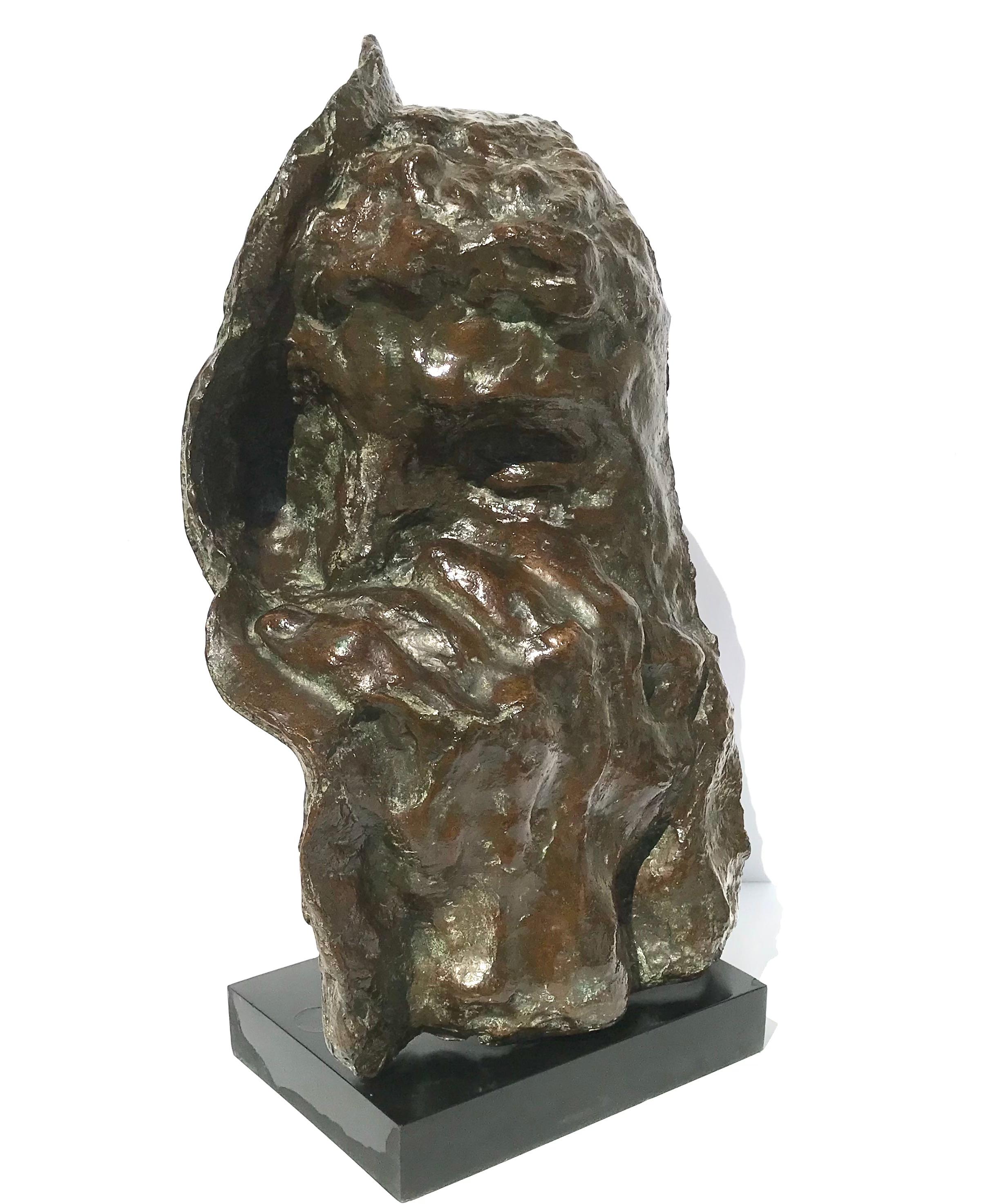 Escultura Brutalista de Bronce 