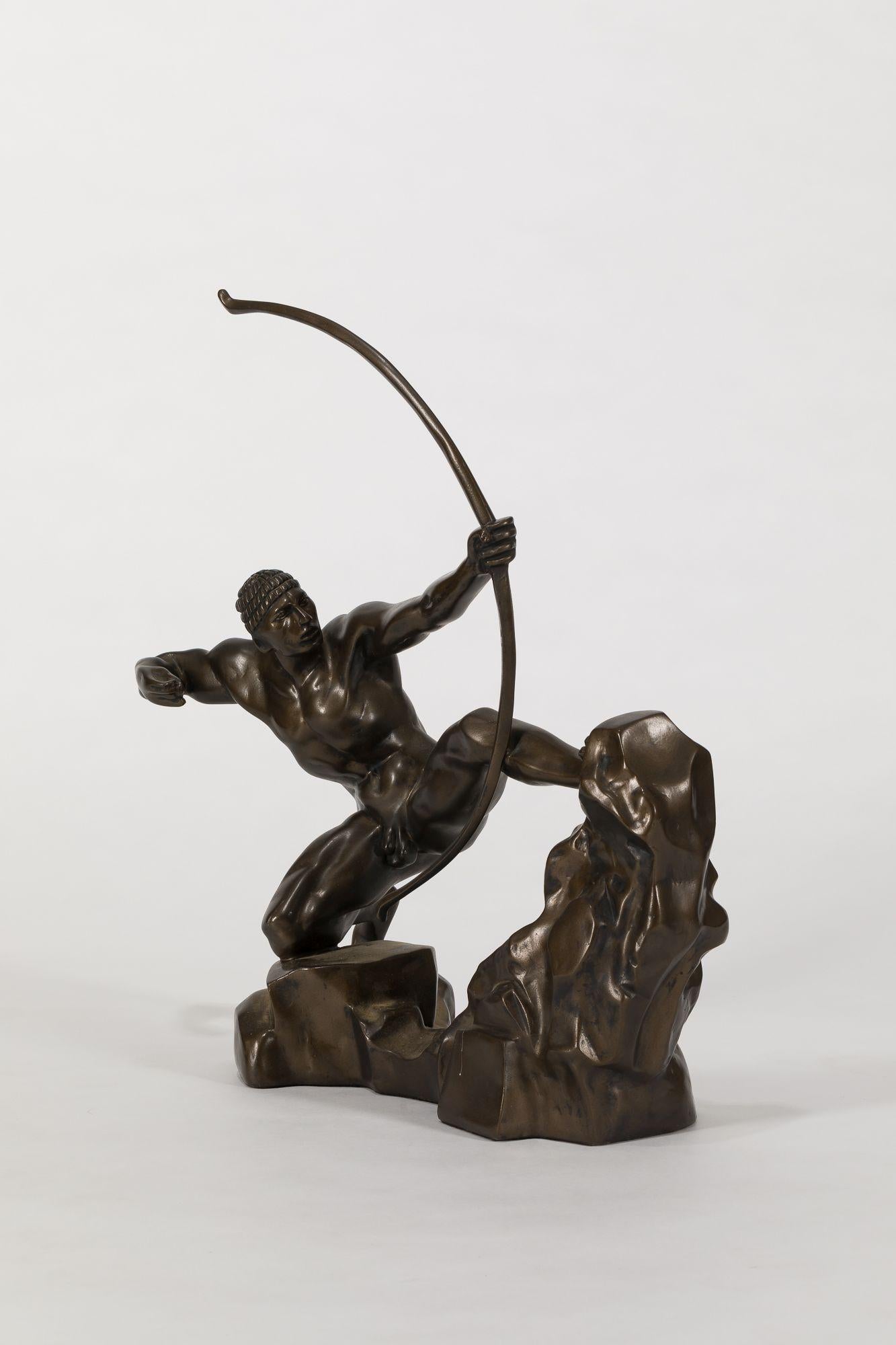 Hercules the Archer - Art Deco Sculpture by Émile Antoine Bourdelle