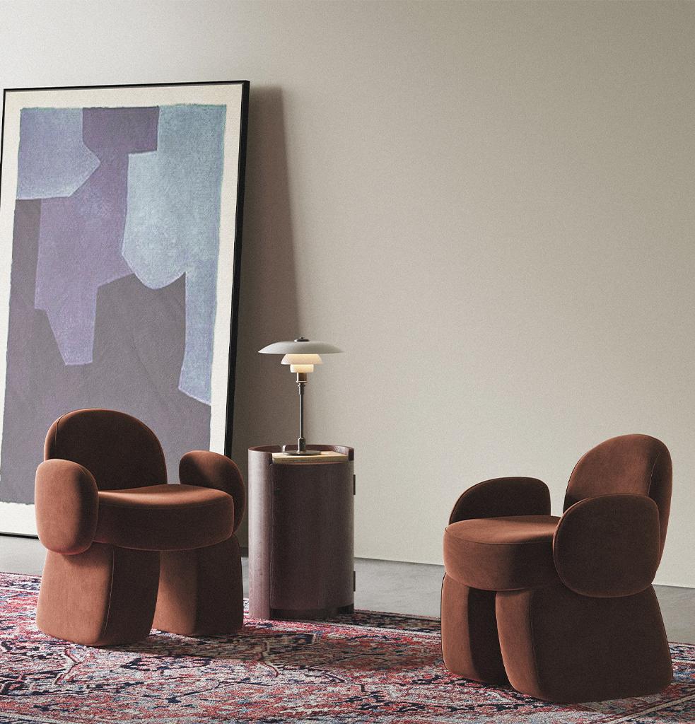 And armchair brings warmth and comfort to your workspace with its compact dimensions and comfortable structure. It is an ideal choice for relaxing during your coffee breaks or for leaning back for a short while and collecting your thoughts. At the