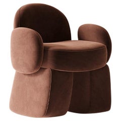 AND Sessel – Kachelroter Samt von Hermhaus