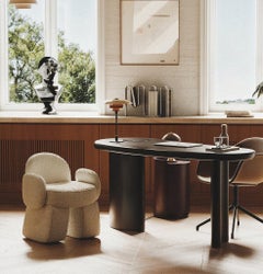 AND Armchair - White Bouclet by Hermhaus