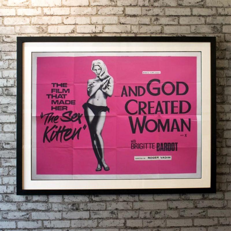 And God Created Woman, Unframed Poster, 1957

Original British Quad (30 x 40 inches). This was one of two different Quads produced for the UK first release by Miracle Films & importantly carries the 