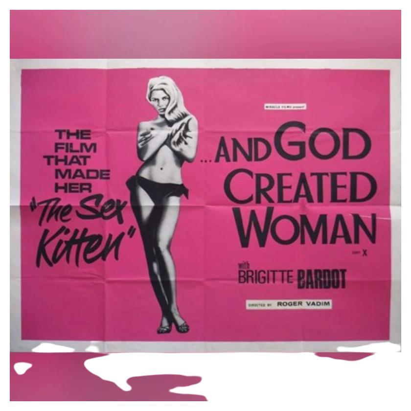 And God Created Woman, Unframed Poster, 1957 For Sale
