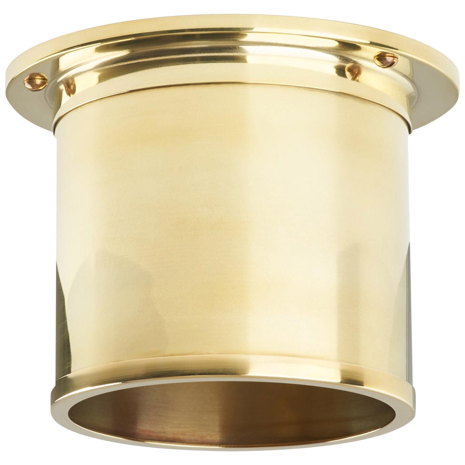 Compton Spot Diffuser, Polished Brass Recessed Spot Light Shade - Shade Only No