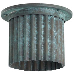 Vintage Littleton Spot Diffuser, Verdigris Recessed Spot Light Shade - Shade Only