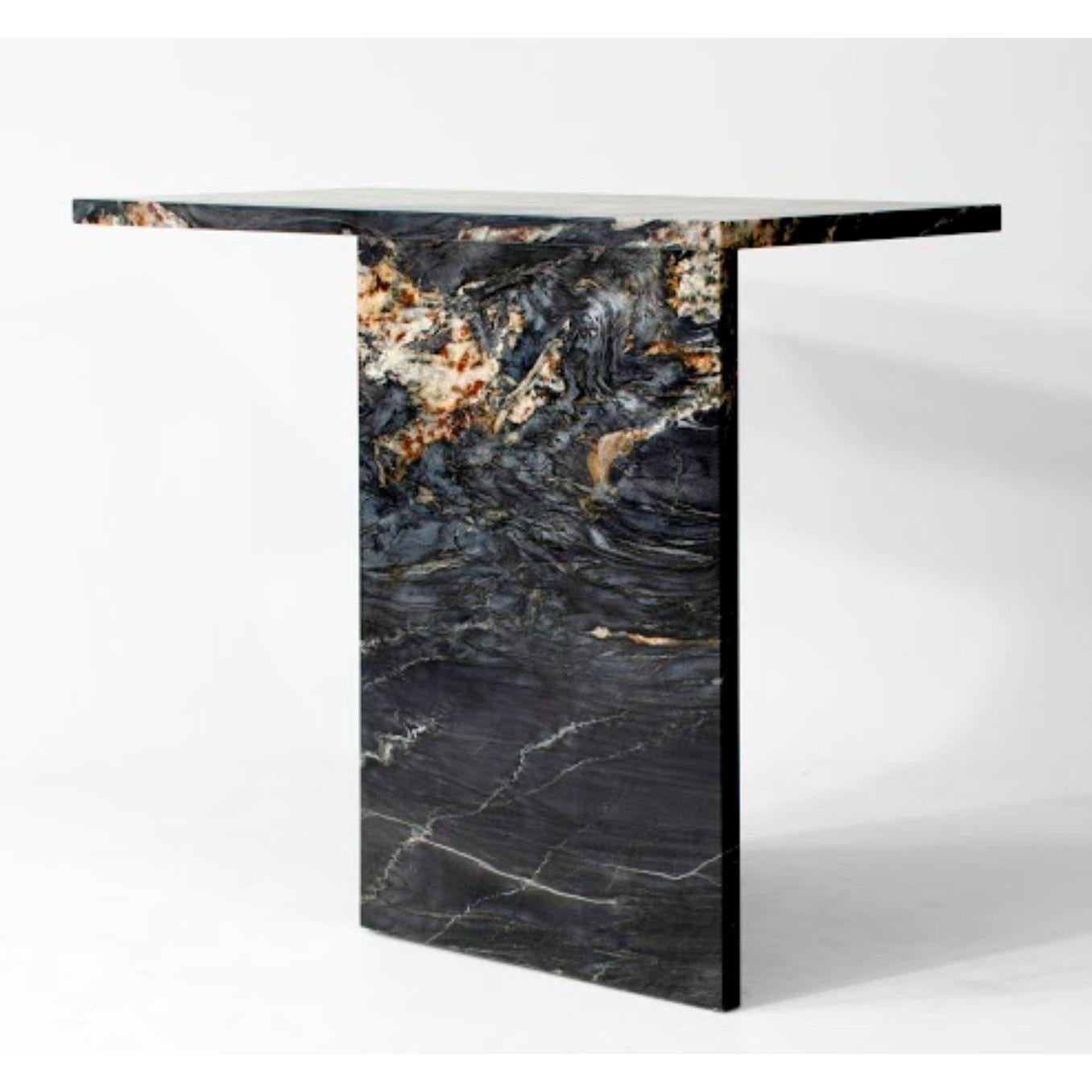 And So I stand console table by Claste
Dimensions: D 45.7 x W 91.4 x H 76.2 cm
Material: Marble
Weight: 186 kg

Since 2017 Quinlan Osborne has cultivated an aesthetic in his work that is rooted in the passion for contemporary design he