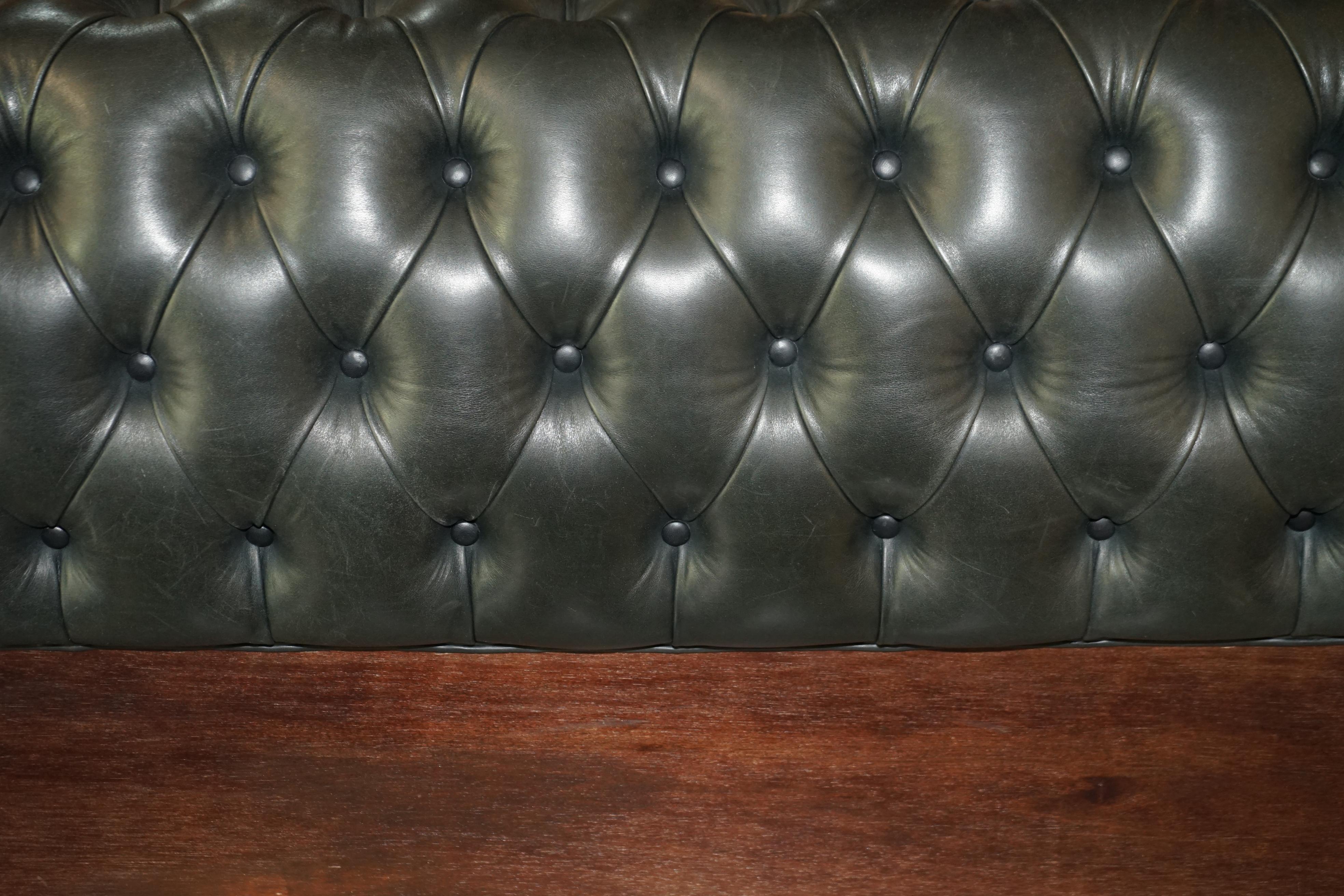 And so to Bed Bonaparte King Size Bed Chesterfield Deep Blue Leather 11