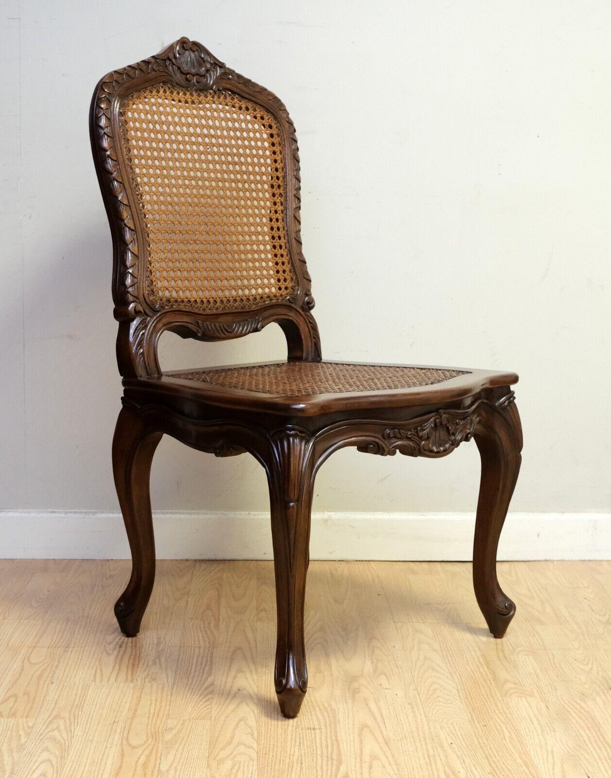 AND SO TO BED HAND CARVED BEECHWOOD CANE SEAT GORGEOUS OCCASIONAL CHAiR 4