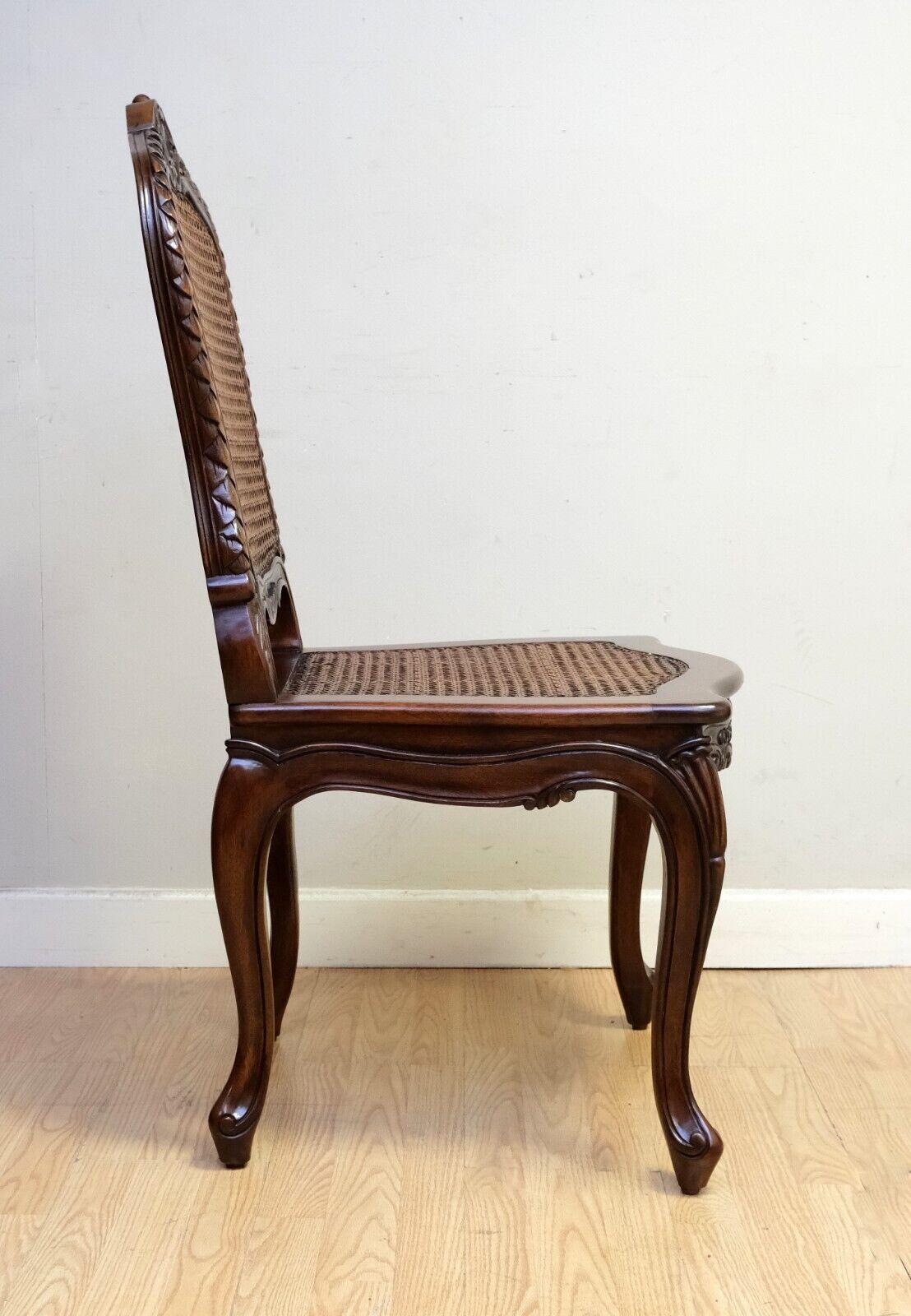 AND SO TO BED HAND CARVED BEECHWOOD CANE SEAT GORGEOUS OCCASIONAL CHAiR 5
