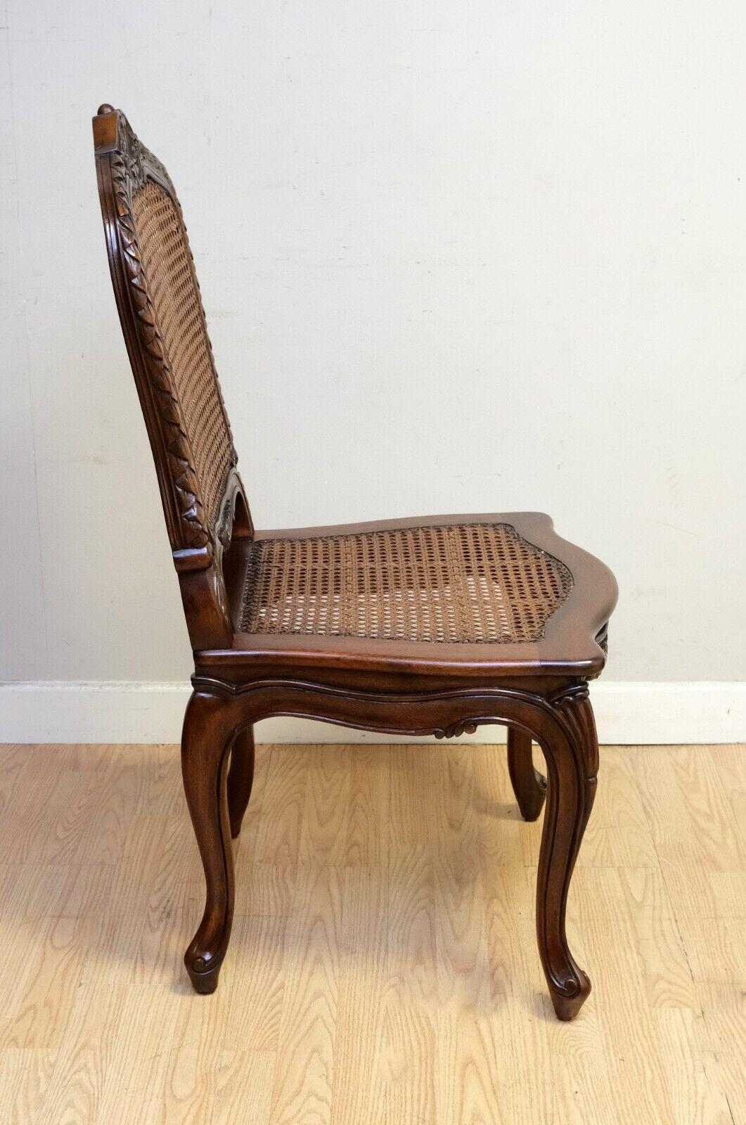 AND SO TO BED HAND CARVED BEECHWOOD CANE SEAT GORGEOUS OCCASIONAL CHAiR 6
