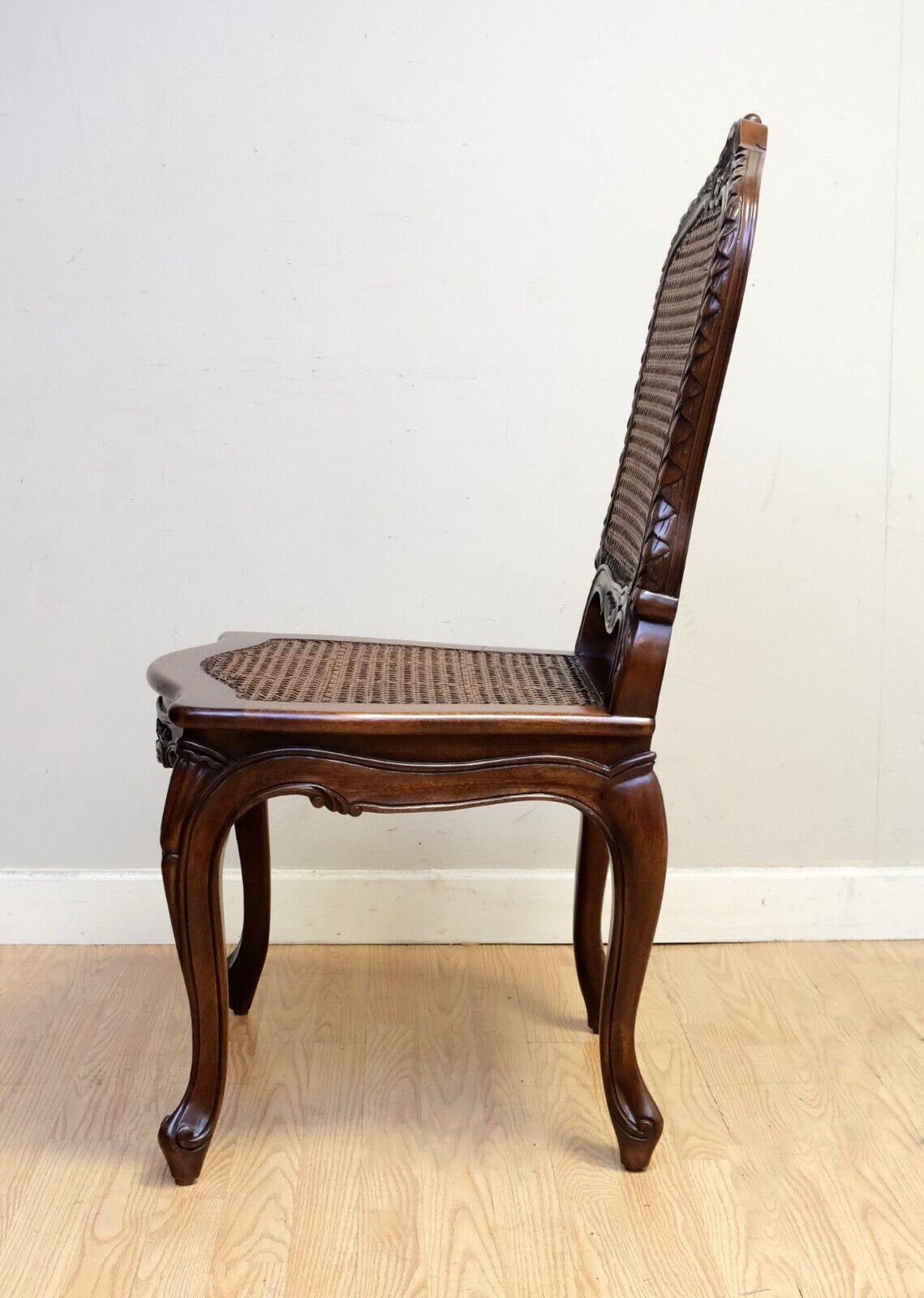 AND SO TO BED HAND CARVED BEECHWOOD CANE SEAT GORGEOUS OCCASIONAL CHAiR 8