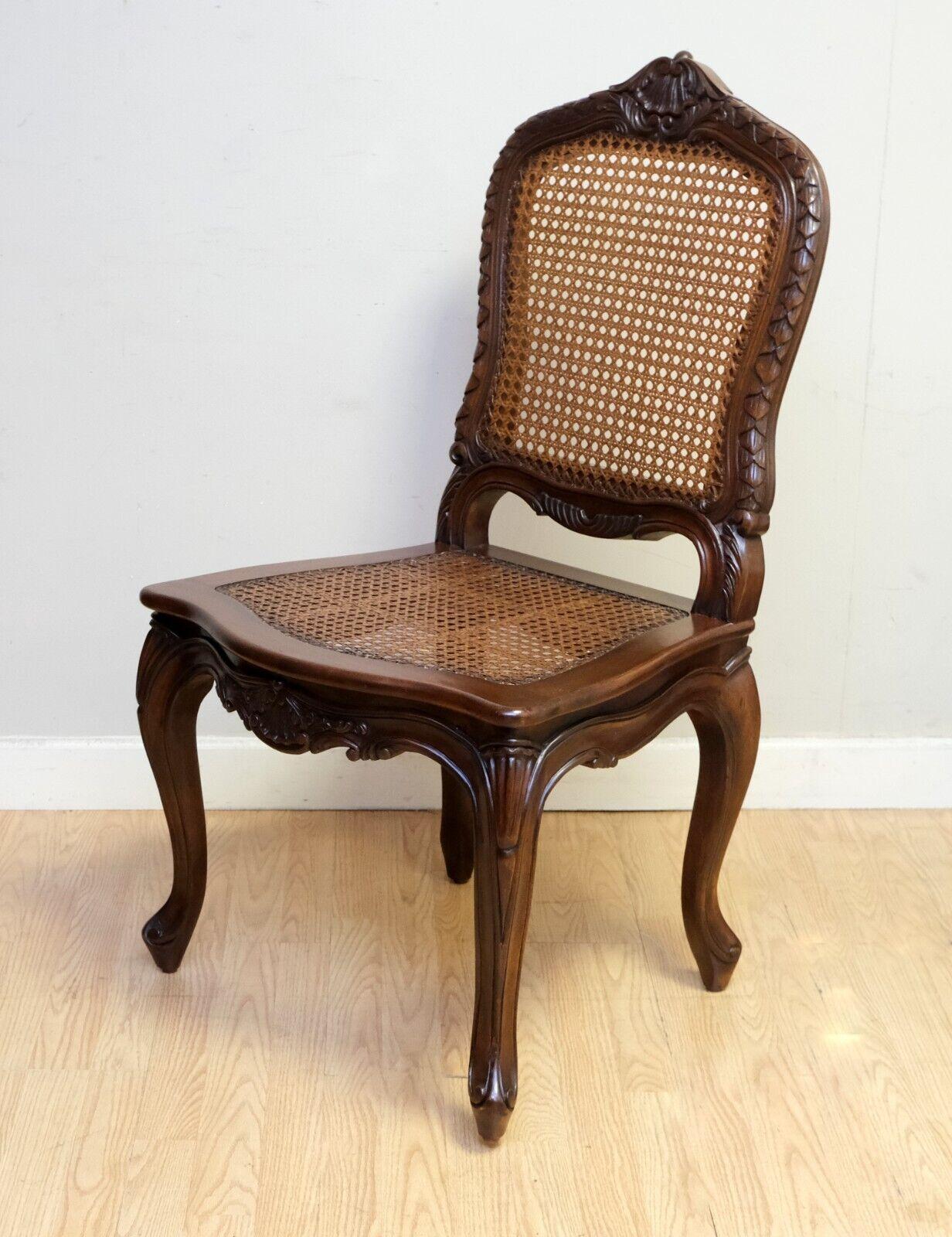 AND SO TO BED HAND CARVED BEECHWOOD CANE SEAT GORGEOUS OCCASIONAL CHAiR 9