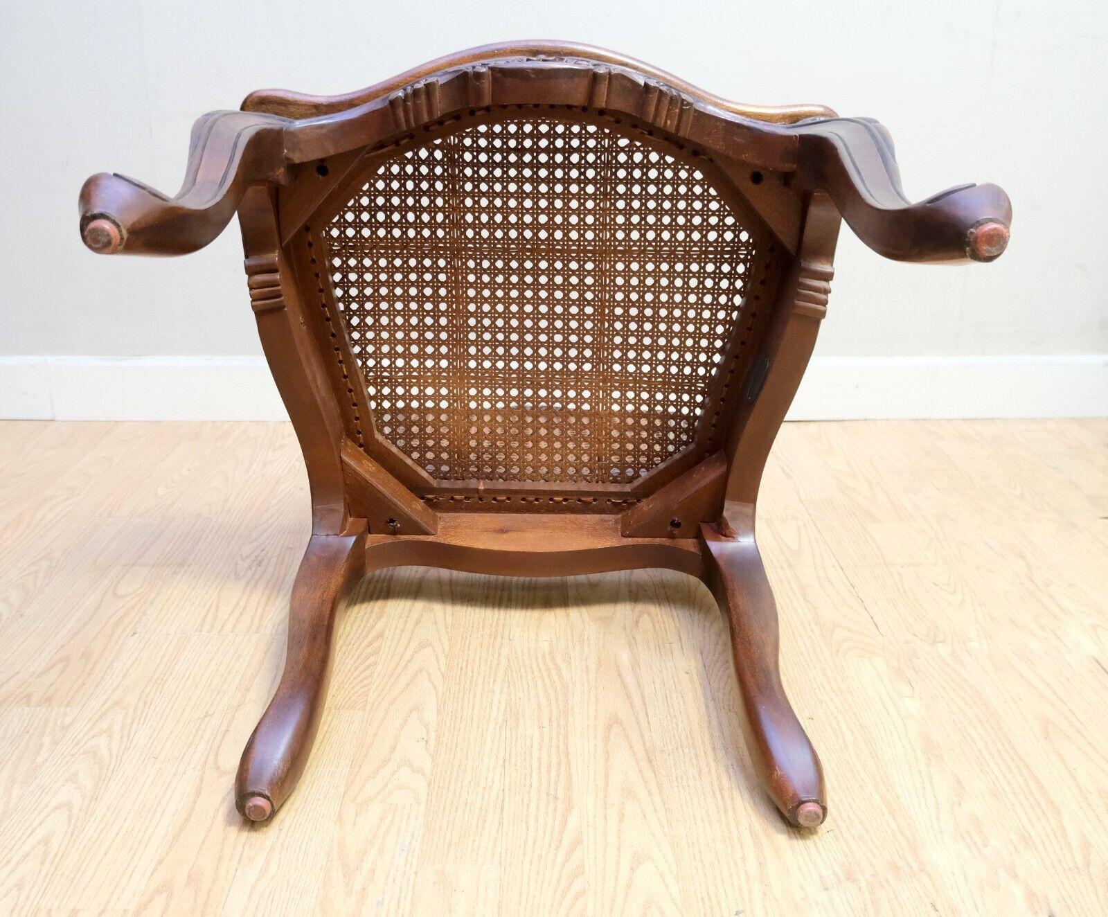 AND SO TO BED HAND CARVED BEECHWOOD CANE SEAT GORGEOUS OCCASIONAL CHAiR 10