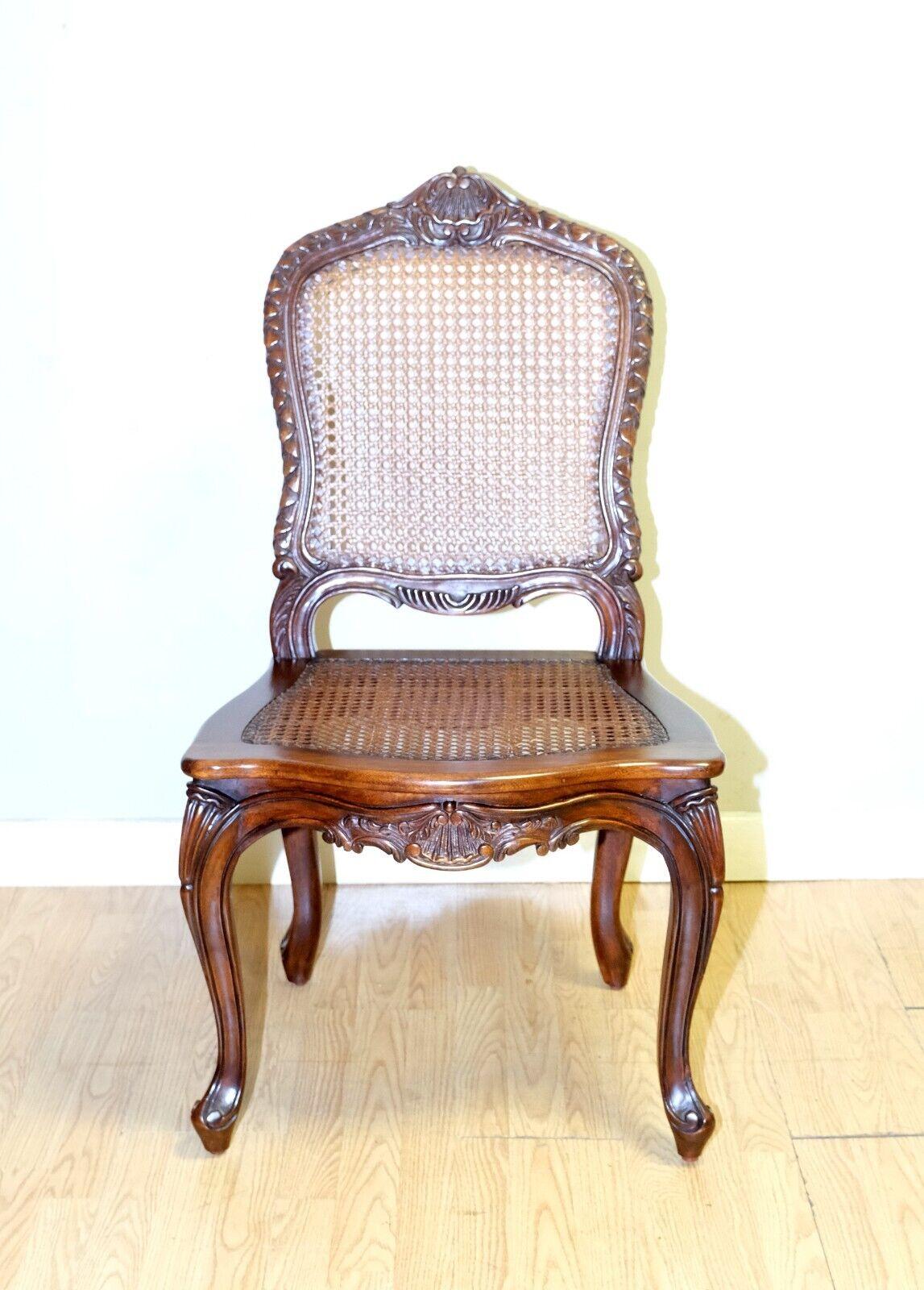 AND SO TO BED HAND CARVED BEECHWOOD CANE SEAT GORGEOUS OCCASIONAL CHAiR 13