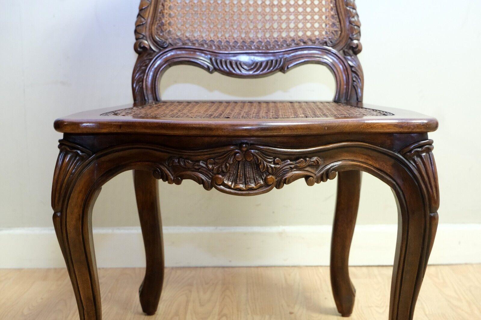 Regency AND SO TO BED HAND CARVED BEECHWOOD CANE SEAT GORGEOUS OCCASIONAL CHAiR