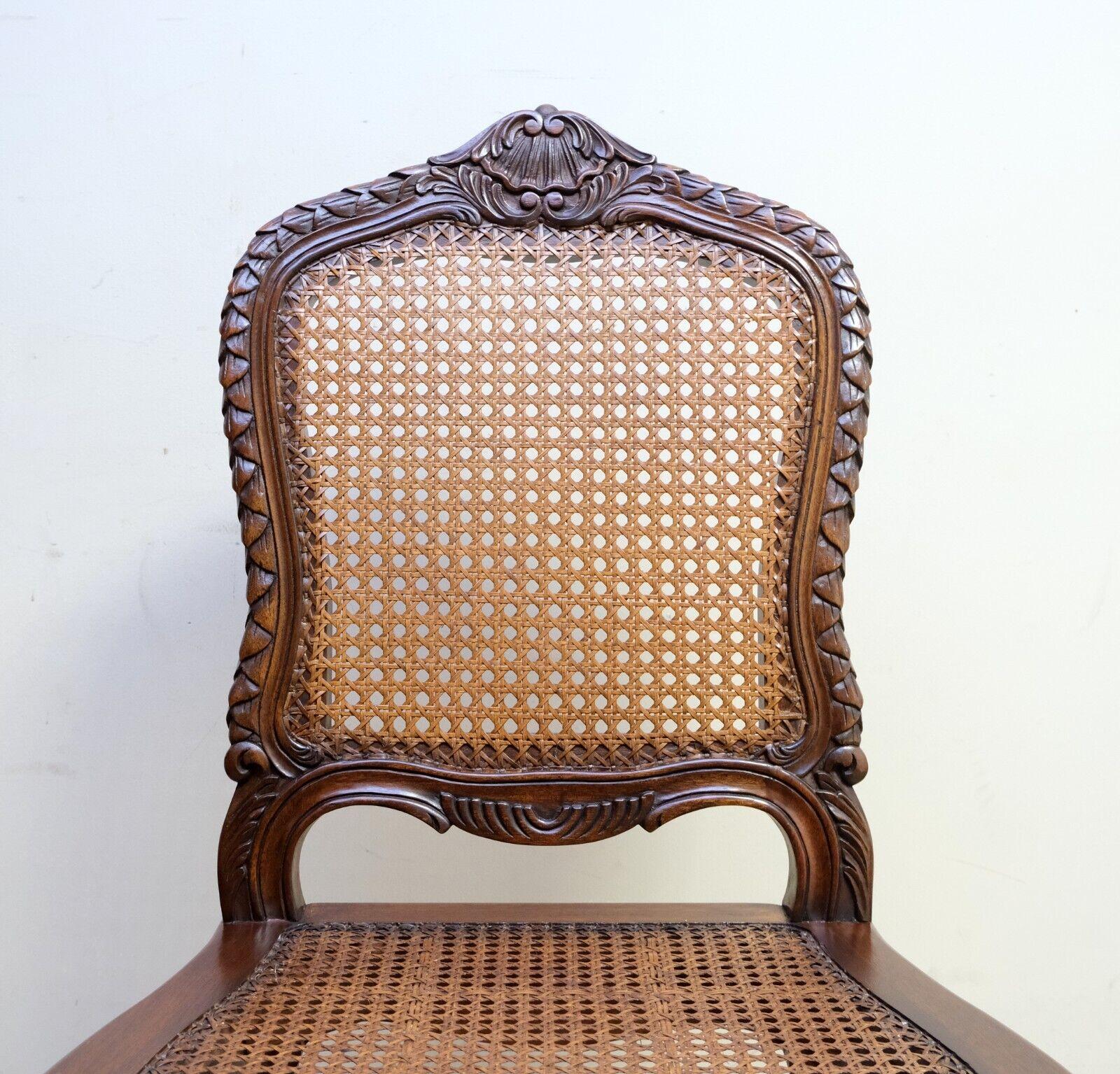 AND SO TO BED HAND CARVED BEECHWOOD CANE SEAT GORGEOUS OCCASIONAL CHAiR 1