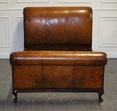 AND SO TO BED HAND DYED LEATHER BONAPARTE CARVED Bed RRP £14000