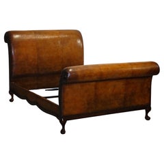 AND SO TO BED HAND DYED LEATHER BONAPARTE CARVED Bed RRP £14000