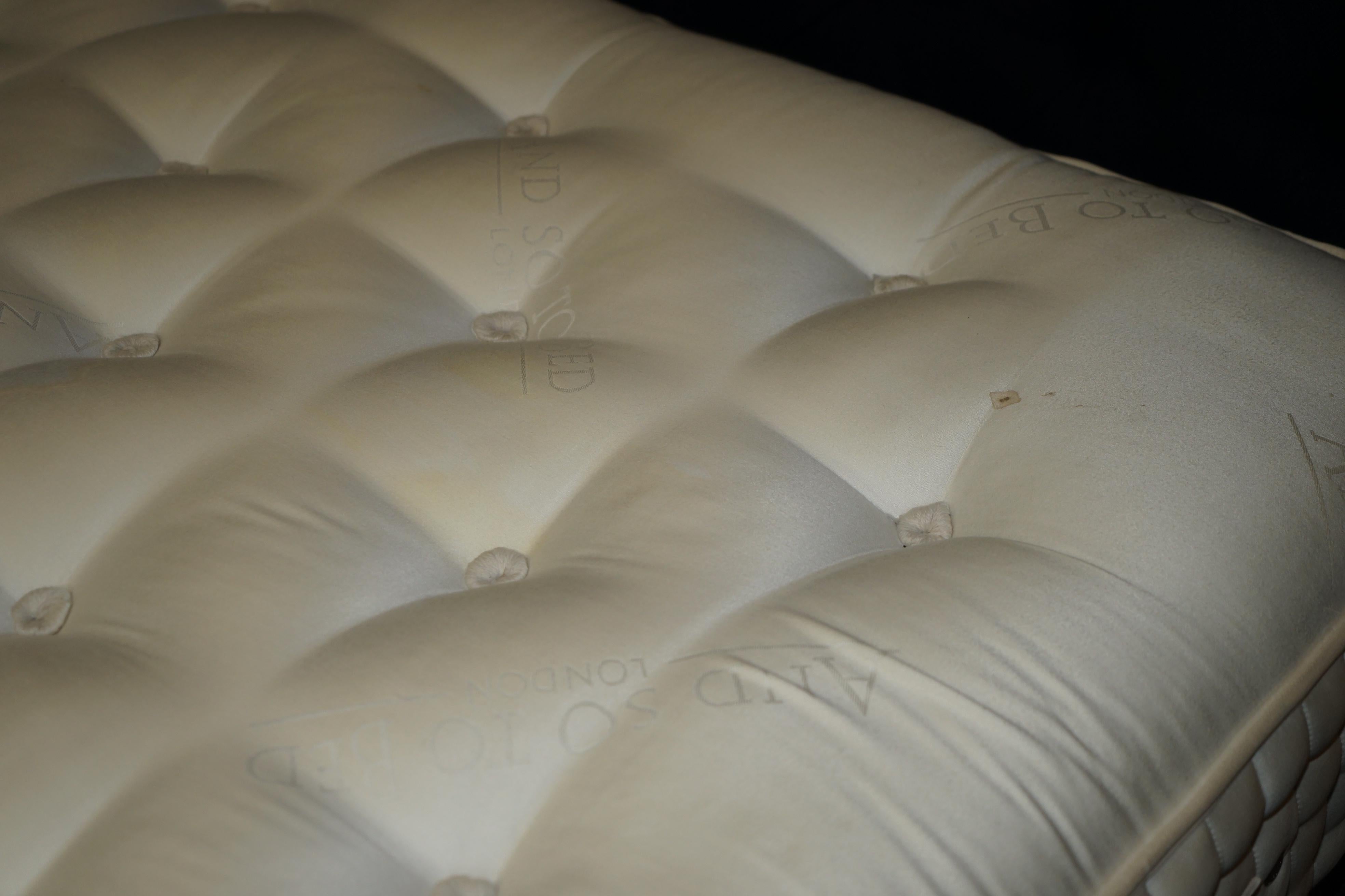 English AND SO TO BED MAGDALEN 2550 POCKET SPRUNG SUPER KiNG SIZE MATTRESS 175CM WIDE For Sale