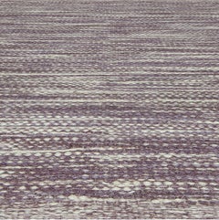 and Strié Abstract Flatweave Rug "Lavender Drift" by Doris Leslie Blau