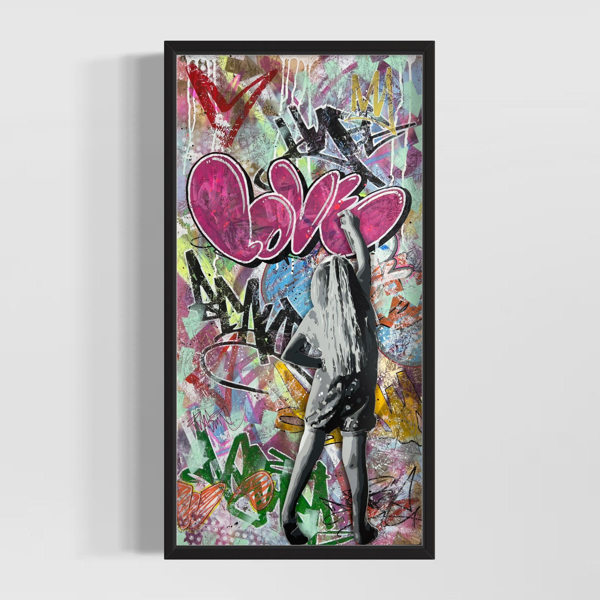Love to Paint Vandal  - Mixed Media Art by And Wot