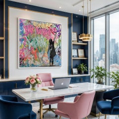 Love Yourself Original Painting by And Wot on Wood Panel