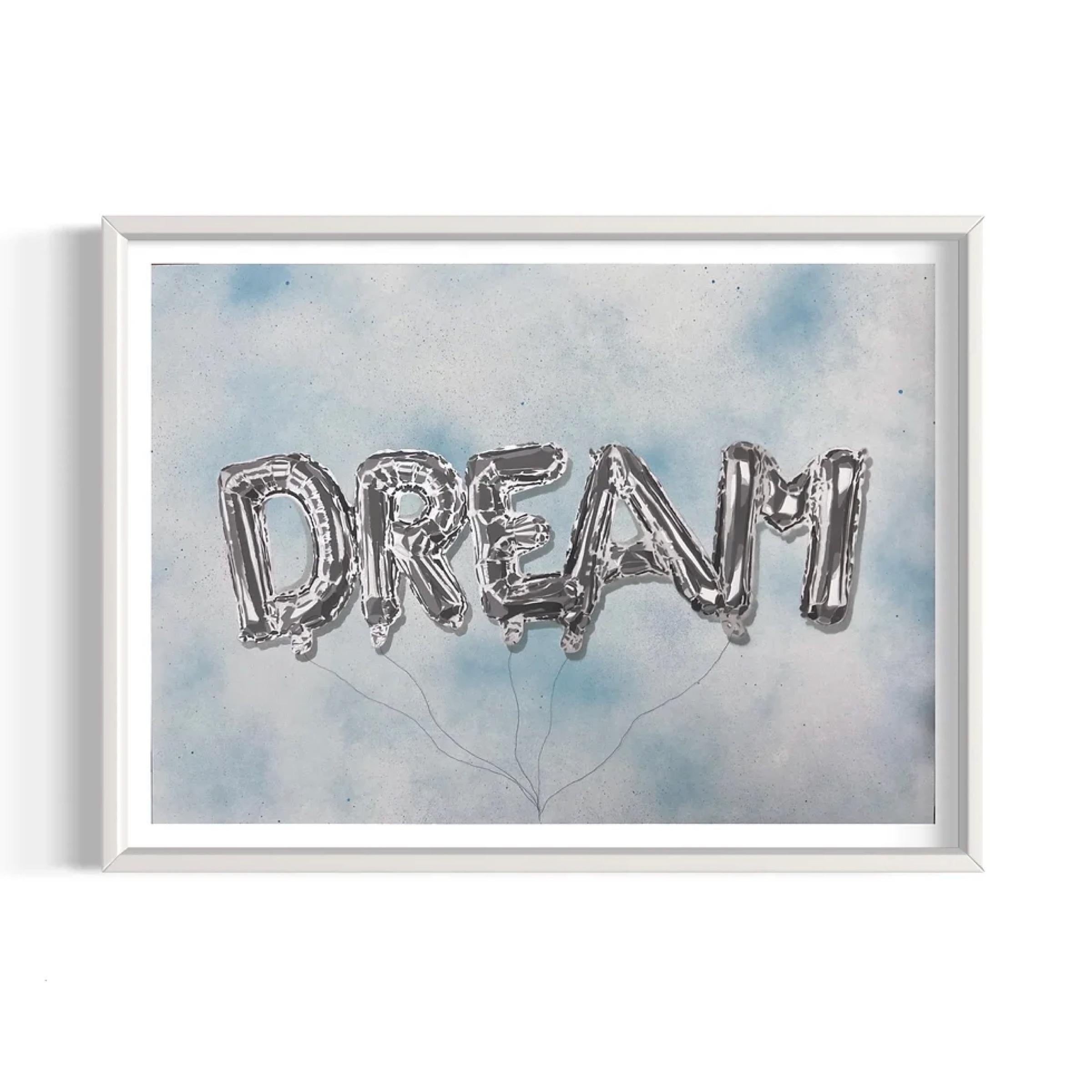 Don't Let Go (Blue Sky) Hand Finished Print by And Wot For Sale 1