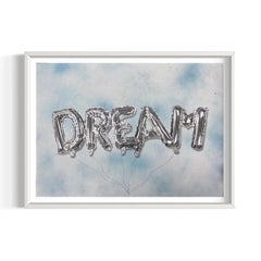 Don't Let Go (Cœur bleu) - Imprimé fini à la main par And Wot