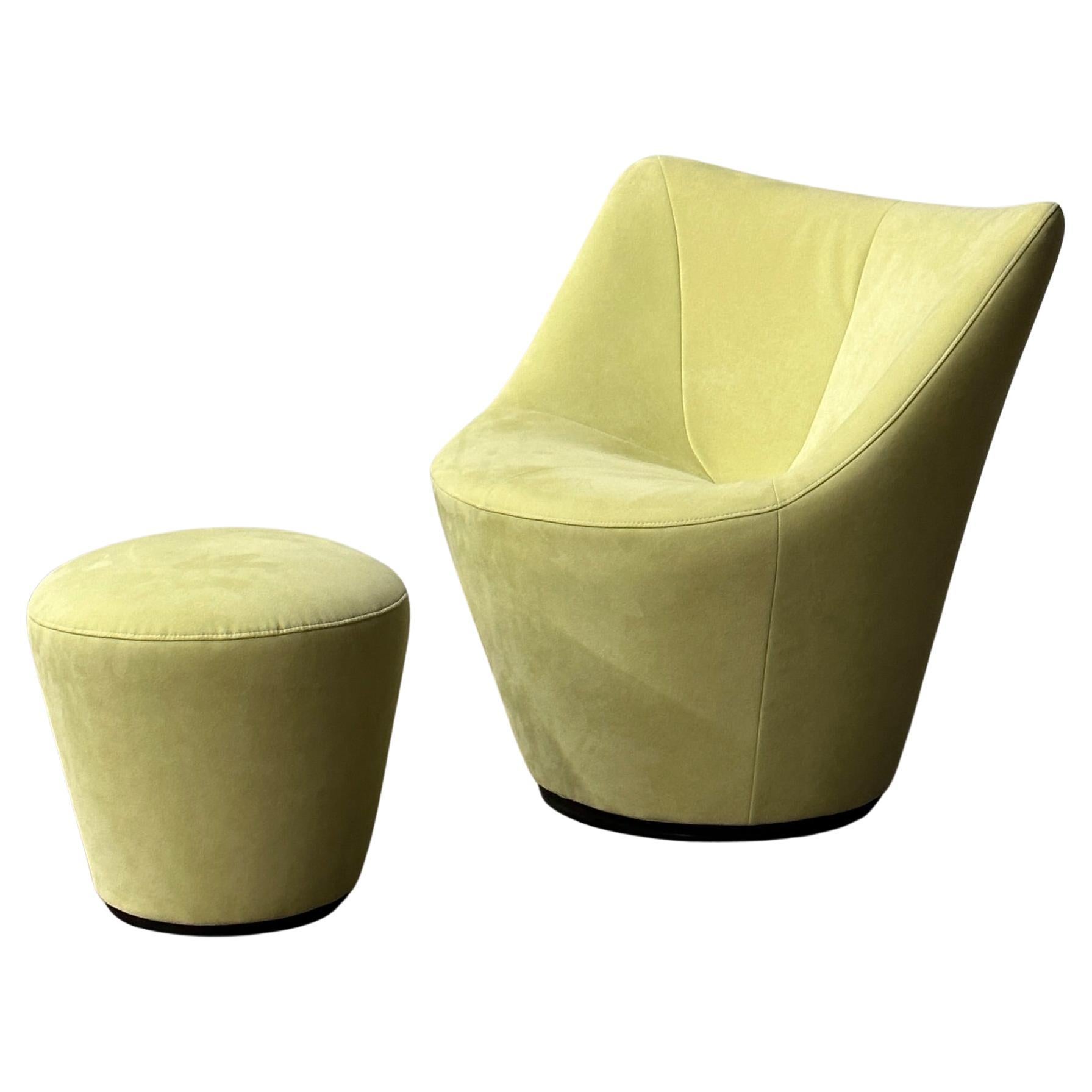 Anda Chair + Ottoman by Pierre Paulin for Ligne Roset For Sale at 1stDibs